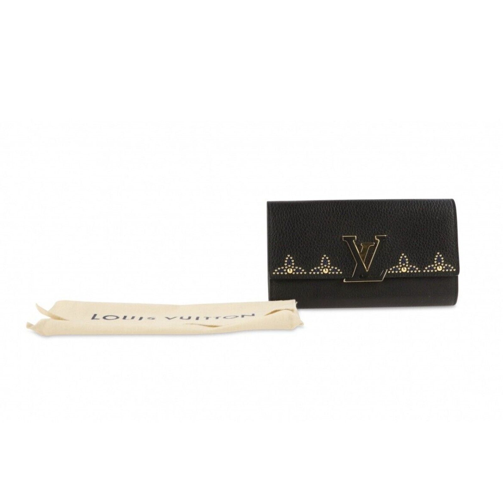Louis Vuitton Authentic Louis Vuitton Capucines Wallet Taurillion Leather Size ONE SIZE - 3 Thumbnail