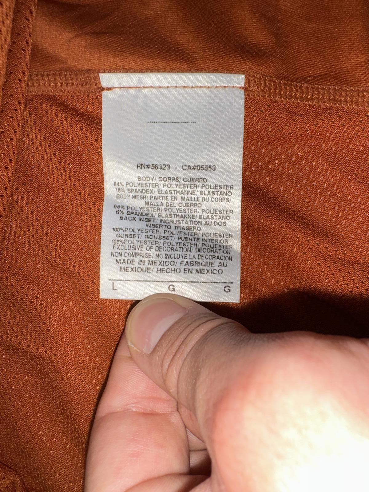 Nike Nike Pro Combat Dri-Fit Orange Compression Performance Center Swoosh Shirt Size US L / EU 52-54 / 3 - 7 Thumbnail