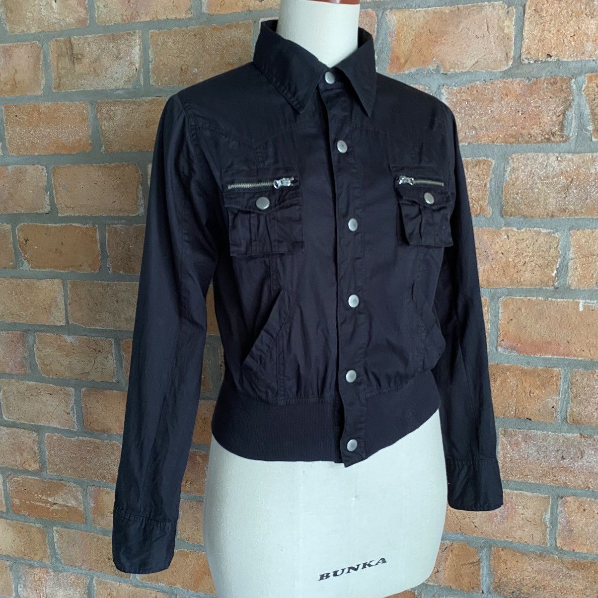 Designer × Japanese Brand Cryx punkY2K style pockets black shirt Size S / US 4 / IT 40 - 22 Thumbnail