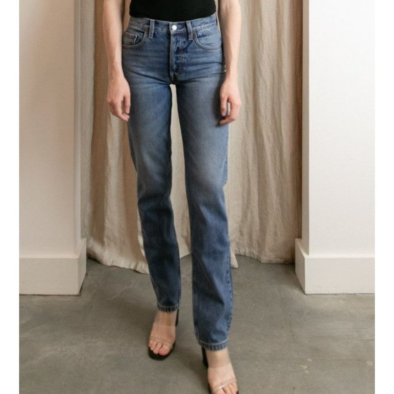 Boyish Boyish Tommy High Rise Straight Denim Jeans Button Fly 25 Size 25" / US 0 / IT 36 - 2 Thumbnail