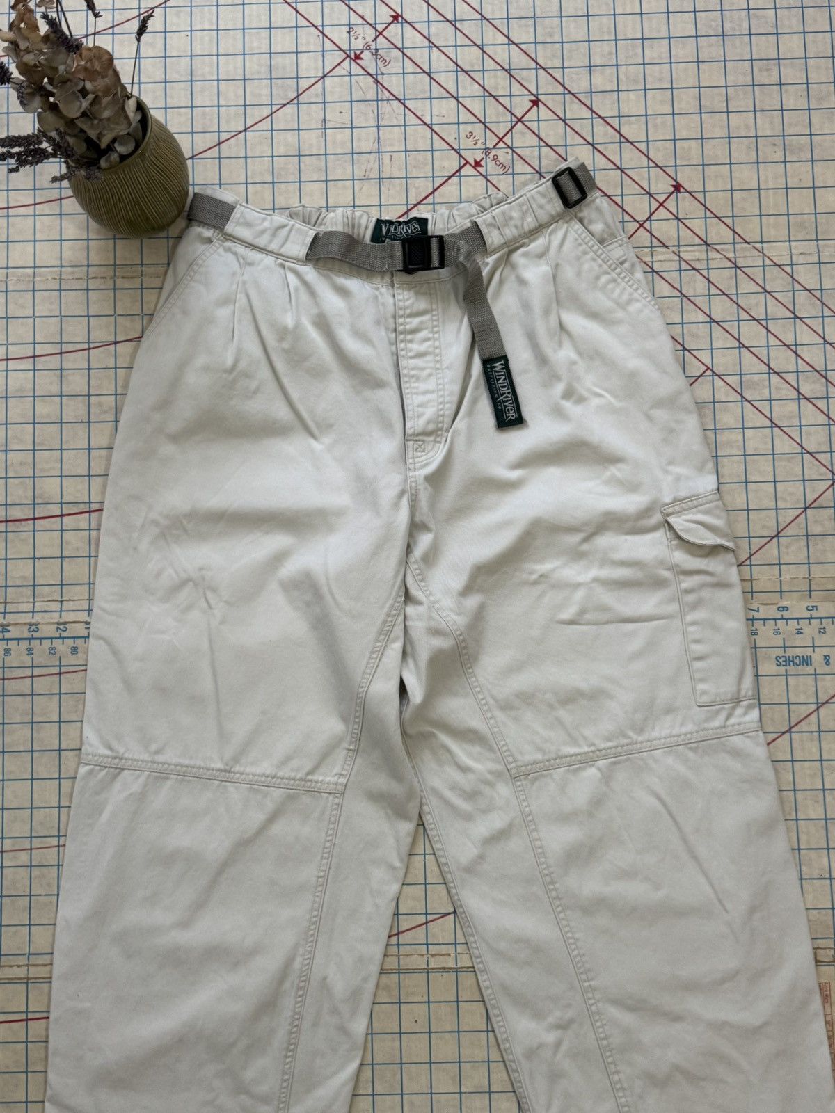 Vintage × Windriver Crazy Vintage Y2K 2000s Baggy Wide Leg Cargo Pants Windriver Size US 34 / EU 50 - 3 Thumbnail