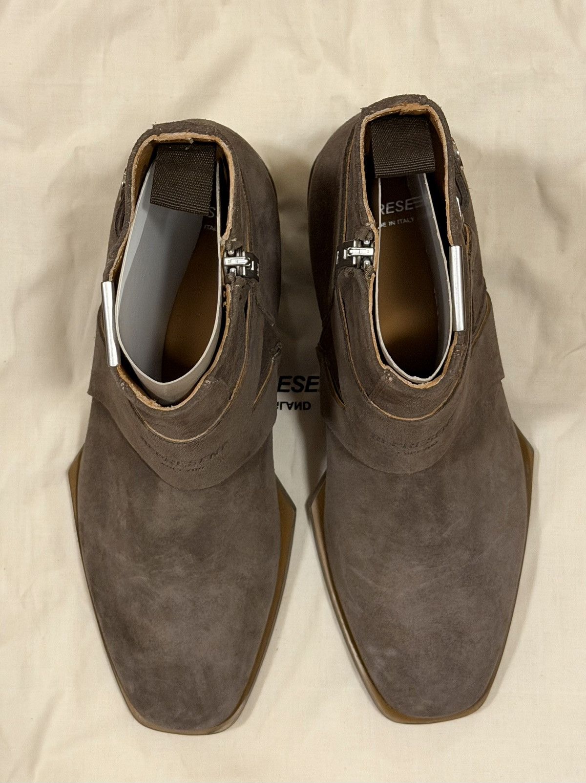 Represent Clo. Strapped Boot - Taupe Suede Size US 7 / EU 40 - 3 Thumbnail