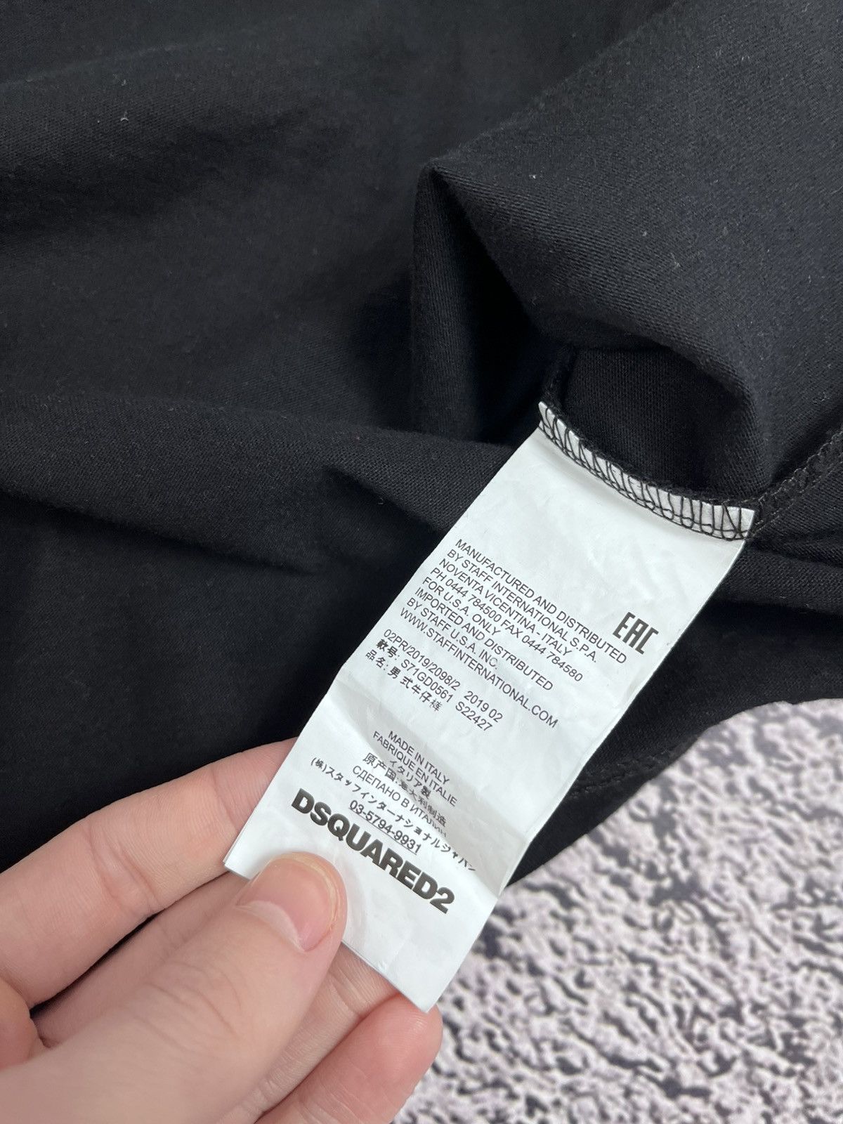 Dsquared2 DSQUARED2 black patched logo T-shirt size M Size US M / EU 48-50 / 2 - 7 Thumbnail