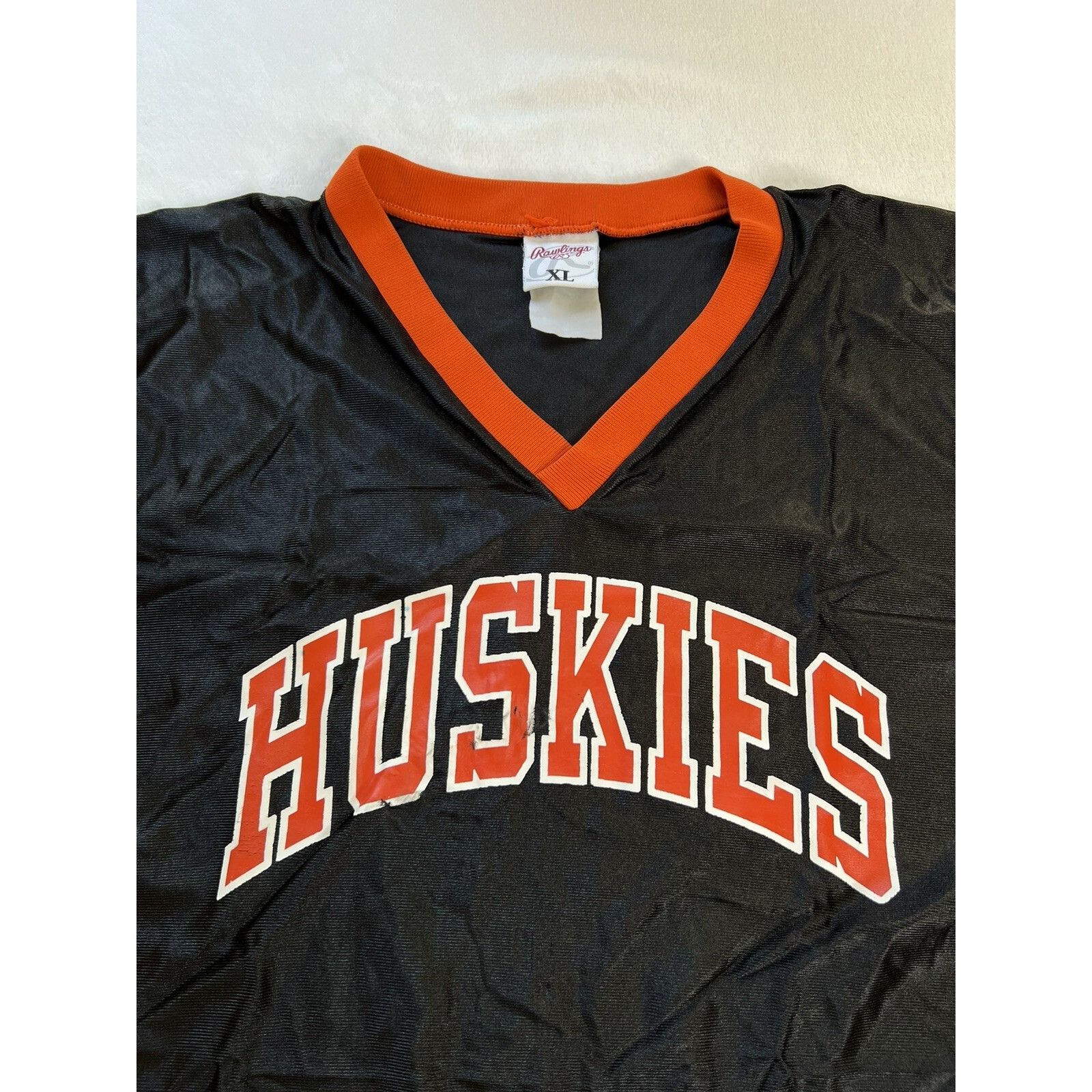 Other Vintage Huskies Football Jersey Size XL Black Orange Spell O Size US XL / EU 56 / 4 - 2 Thumbnail