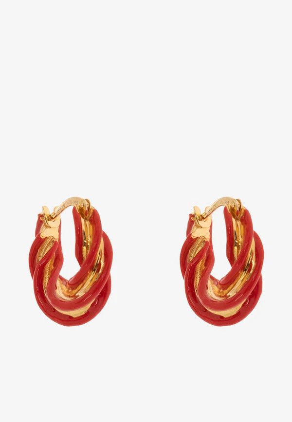 Bottega Veneta o1n1vont1124 Size: OS / Earrings in Gold/Chili Size ONE SIZE - 4 Thumbnail
