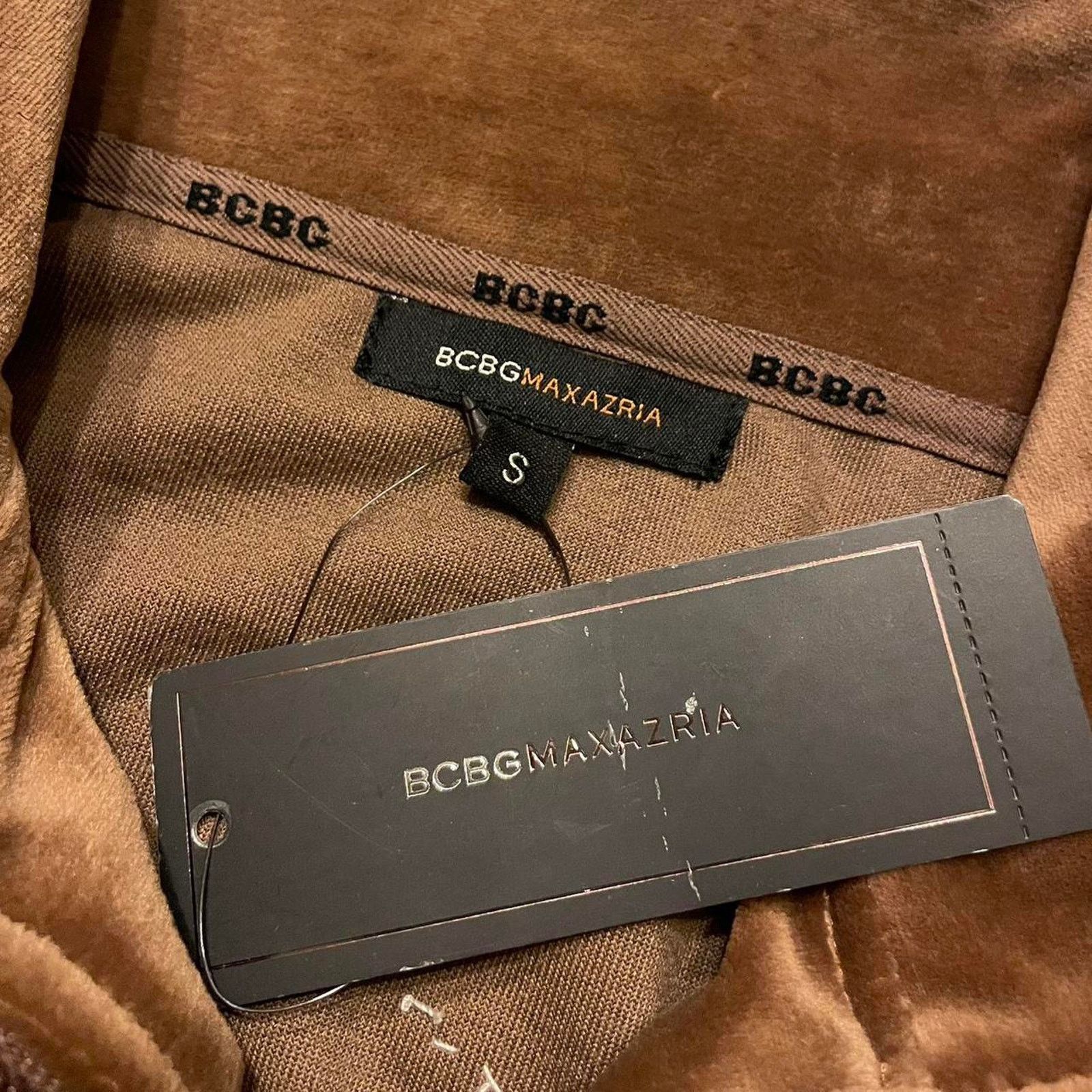 Bcbg Maxazria NWT VTG Y2K BCBG bling old English brown
