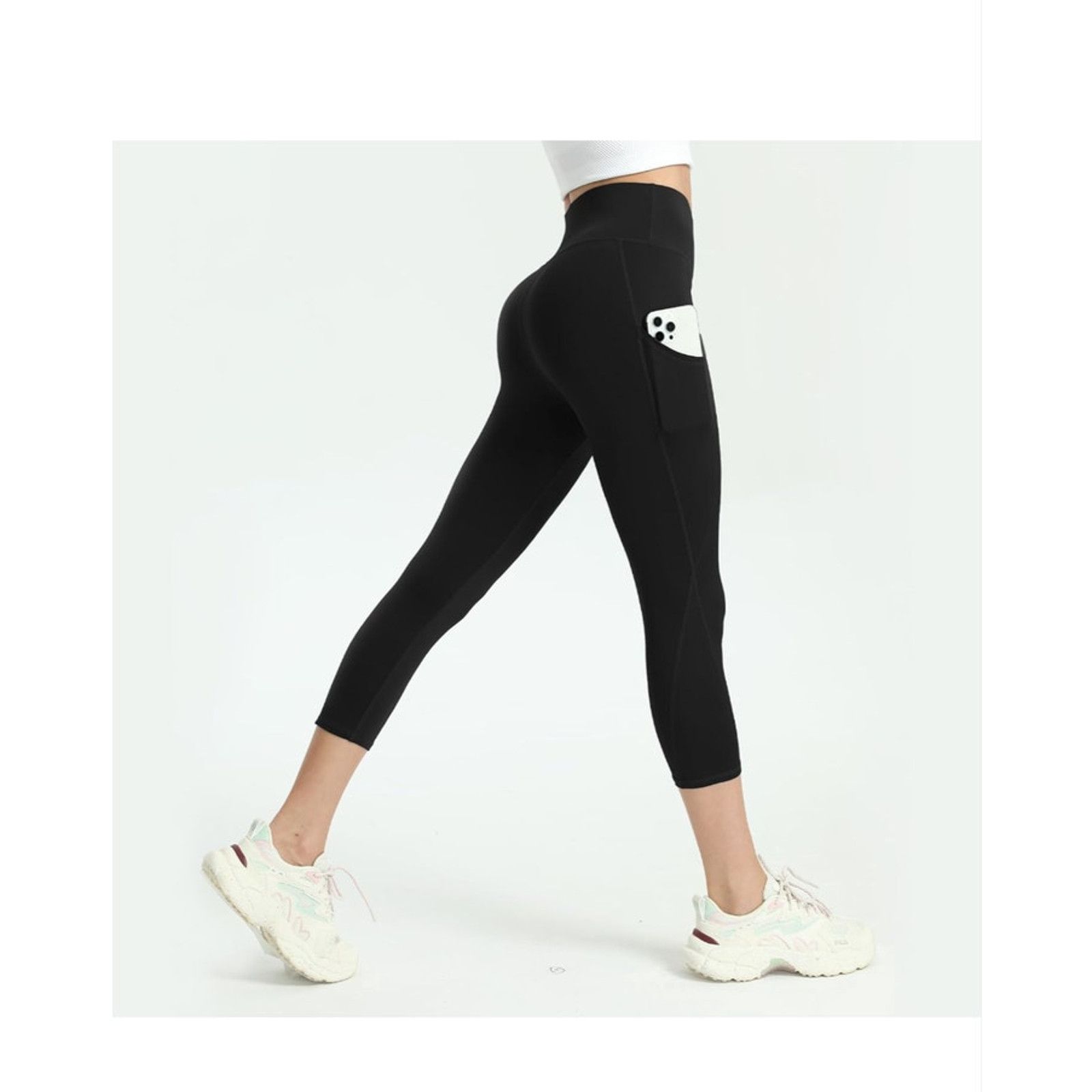 The Unbranded Brand 2XL High Waisted Yoga Leggings 4 Pack - Tummy ControlPockets Size 42" / US 20 - 5 Thumbnail