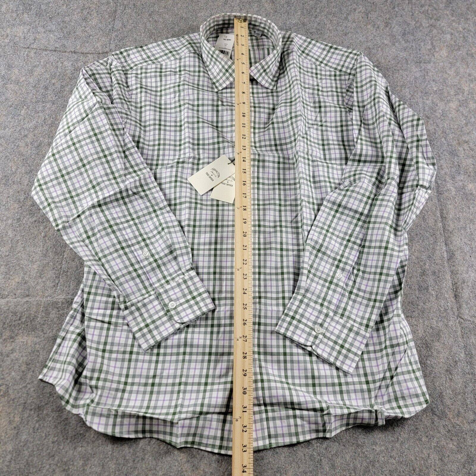 Todd Snyder Hamilton + Todd Snyder Check Gingham Button Down Shirt Size US XL / EU 56 / 4 - 5 Thumbnail