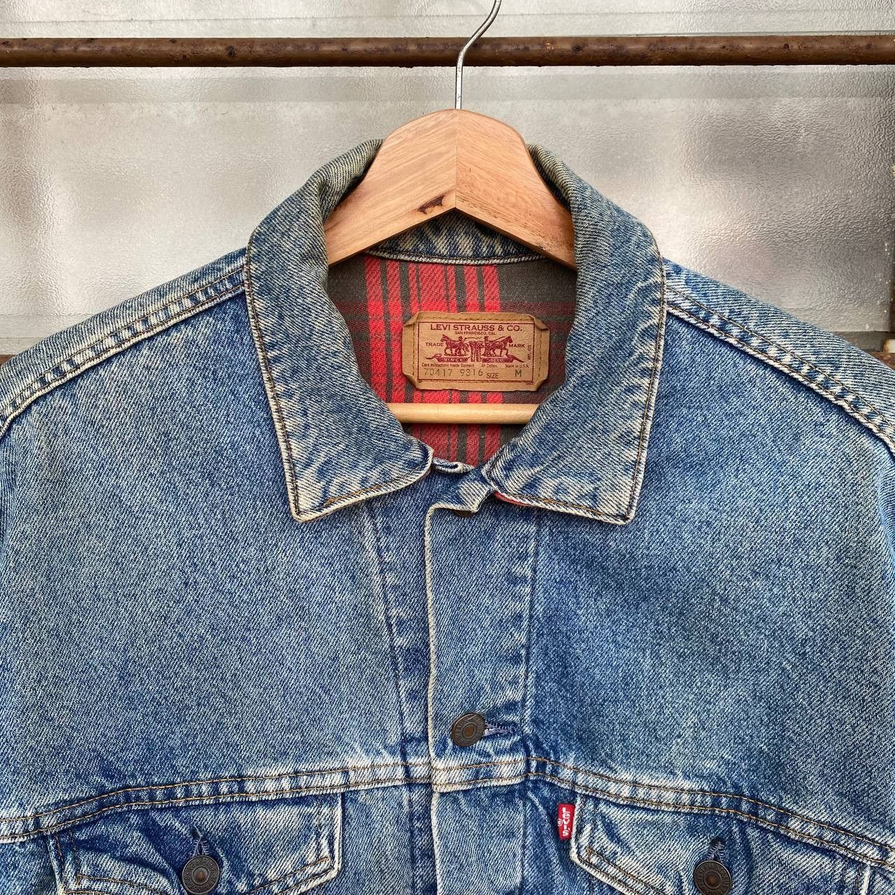 Levi's Vintage Clothing Vintage 90s Levi’s Blanket Lined Denim Trucker Jacket USA Size US M / EU 48-50 / 2 - 11 Thumbnail