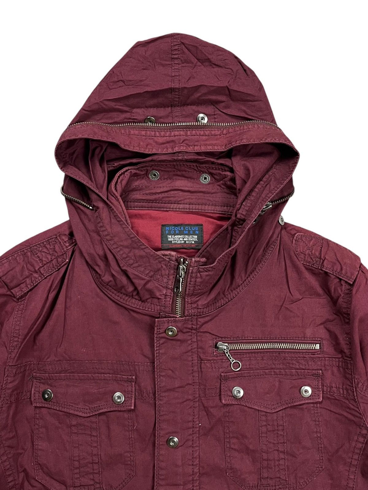 If Six Was Nine 2000s Nicole Club - Vkei Red Wine Bono Jacket Size US M / EU 48-50 / 2 - 9 Thumbnail