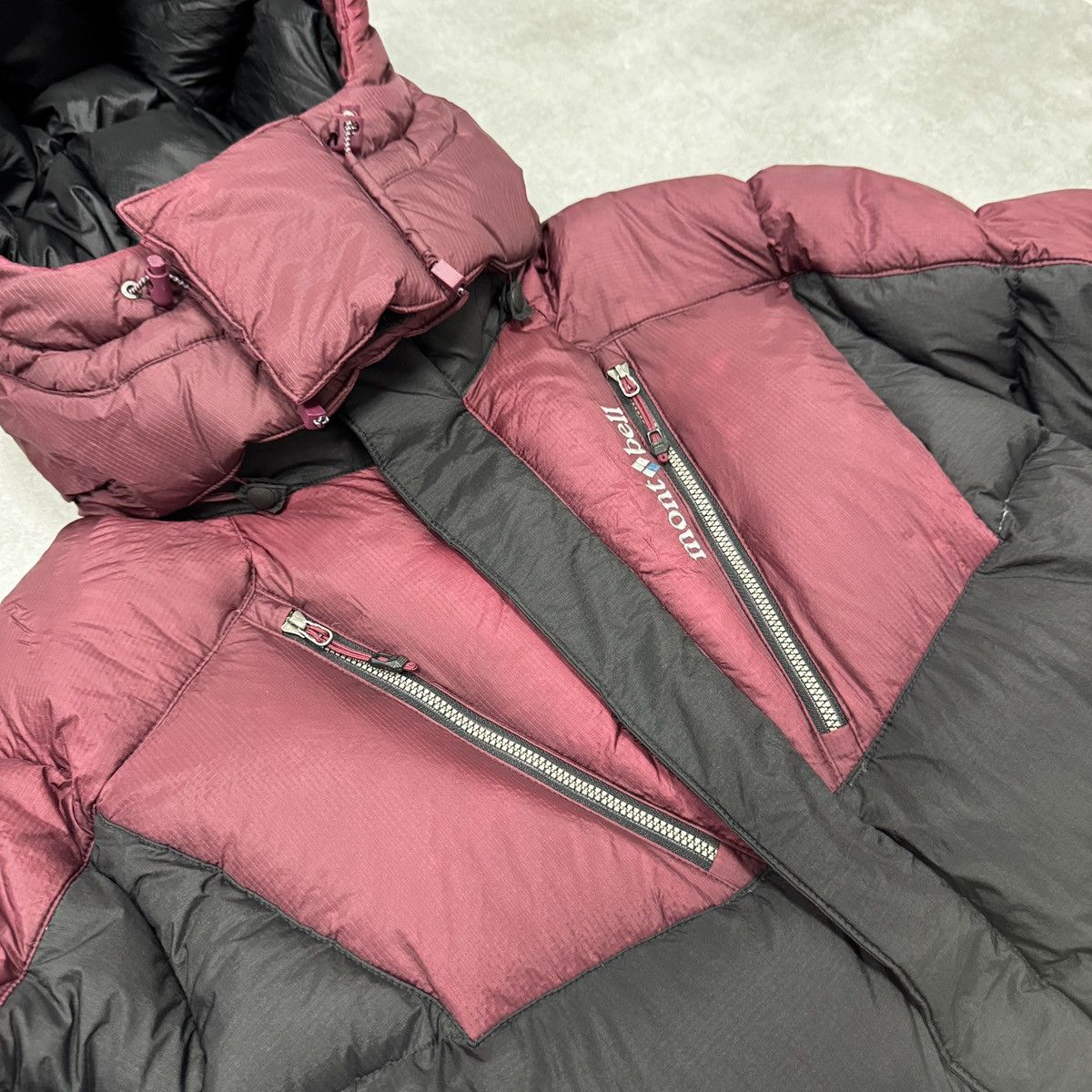 Montbell Montbell Multi Pocket Puffer Down Jacket Men Dark Red Size L Size US L / EU 52-54 / 3 - 12 Thumbnail