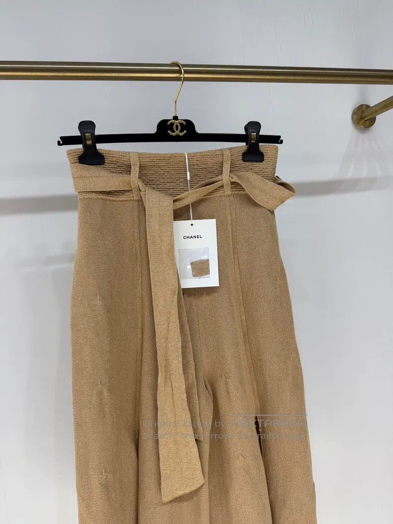 Chanel Chanel Knitted wide-leg trousers Size 24" / US 00 / IT 34 - 3 Thumbnail
