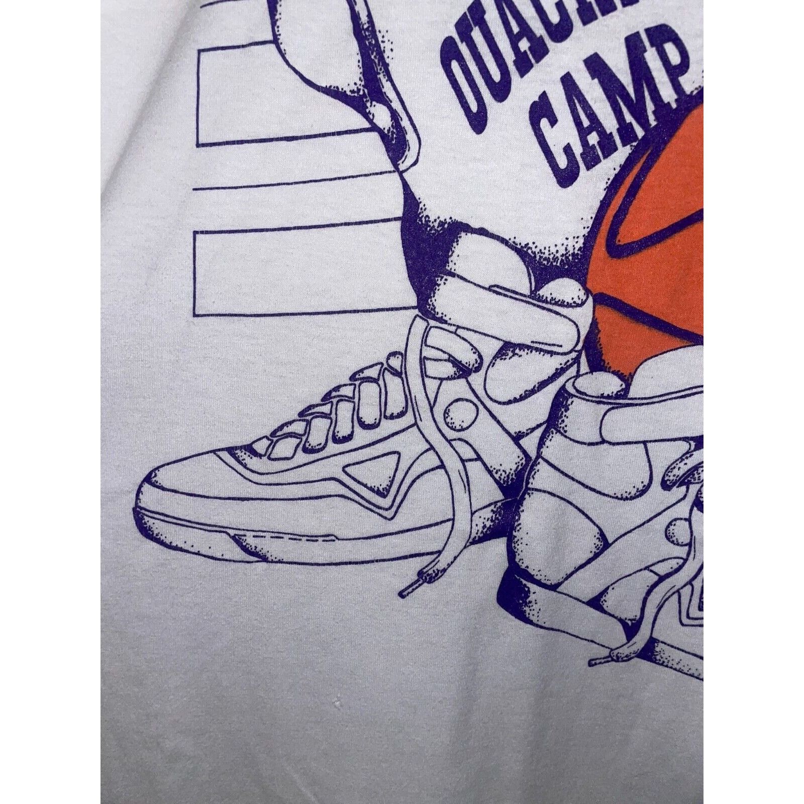 Hanes Vintage Basketball Shirt Ouachita Camp Graphic Tee 80s XL Size US XL / EU 56 / 4 - 6 Thumbnail