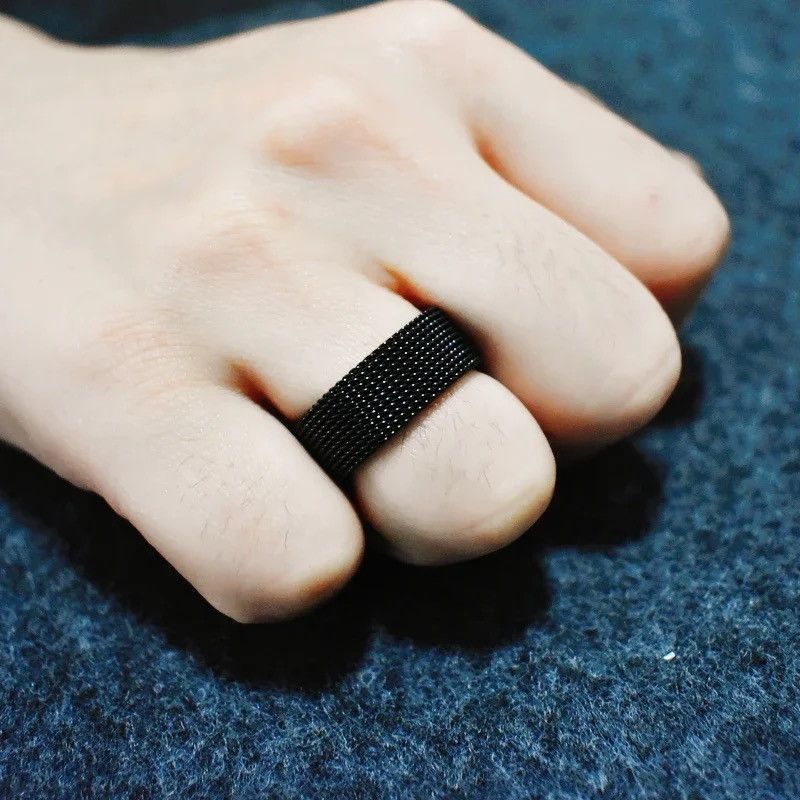 Jewelry Mesh Flat Chain Band Ring Size ONE SIZE - 3 Thumbnail