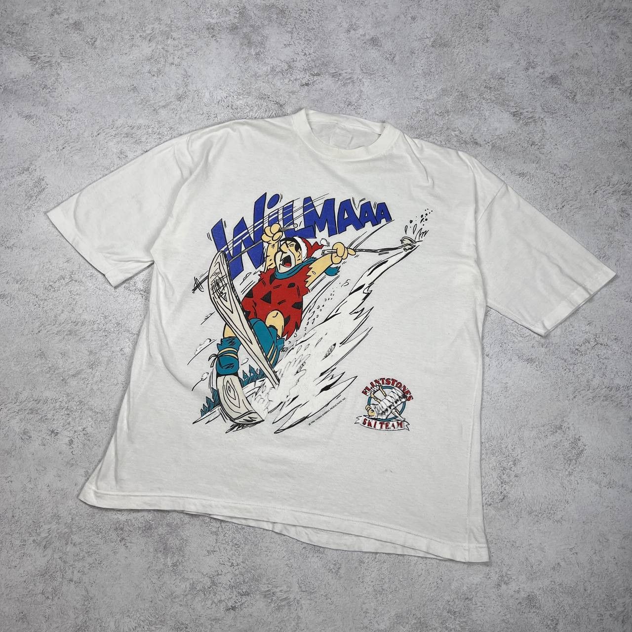 Vintage Vintage 80s USA The Flintsones ski team cartoon promotion Size US XL / EU 56 / 4 - 2 Thumbnail