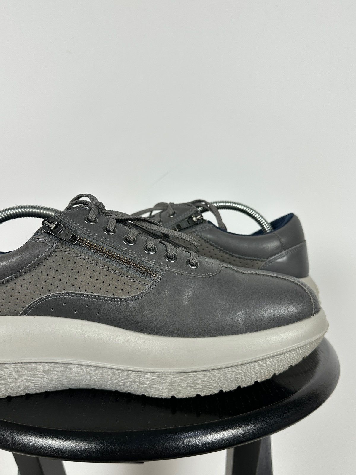 Kybun Kybun Gray Leather Orthopedic Comfort Sneakers Size US 9.5 / EU 42-43 - 18 Thumbnail