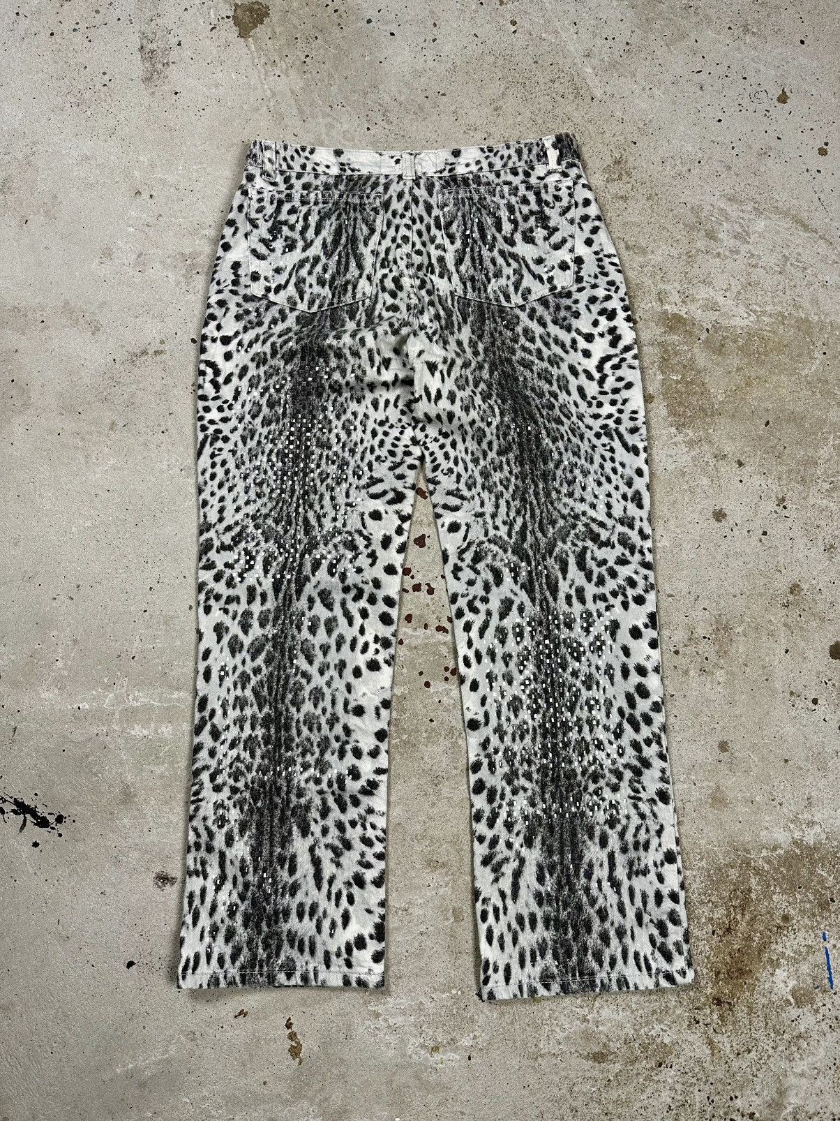 Roberto Cavalli Vintage SS2000 Roberto Cavalli Leopard Skin Print Pants Size 25" / US 0 / IT 36 - 2 Thumbnail