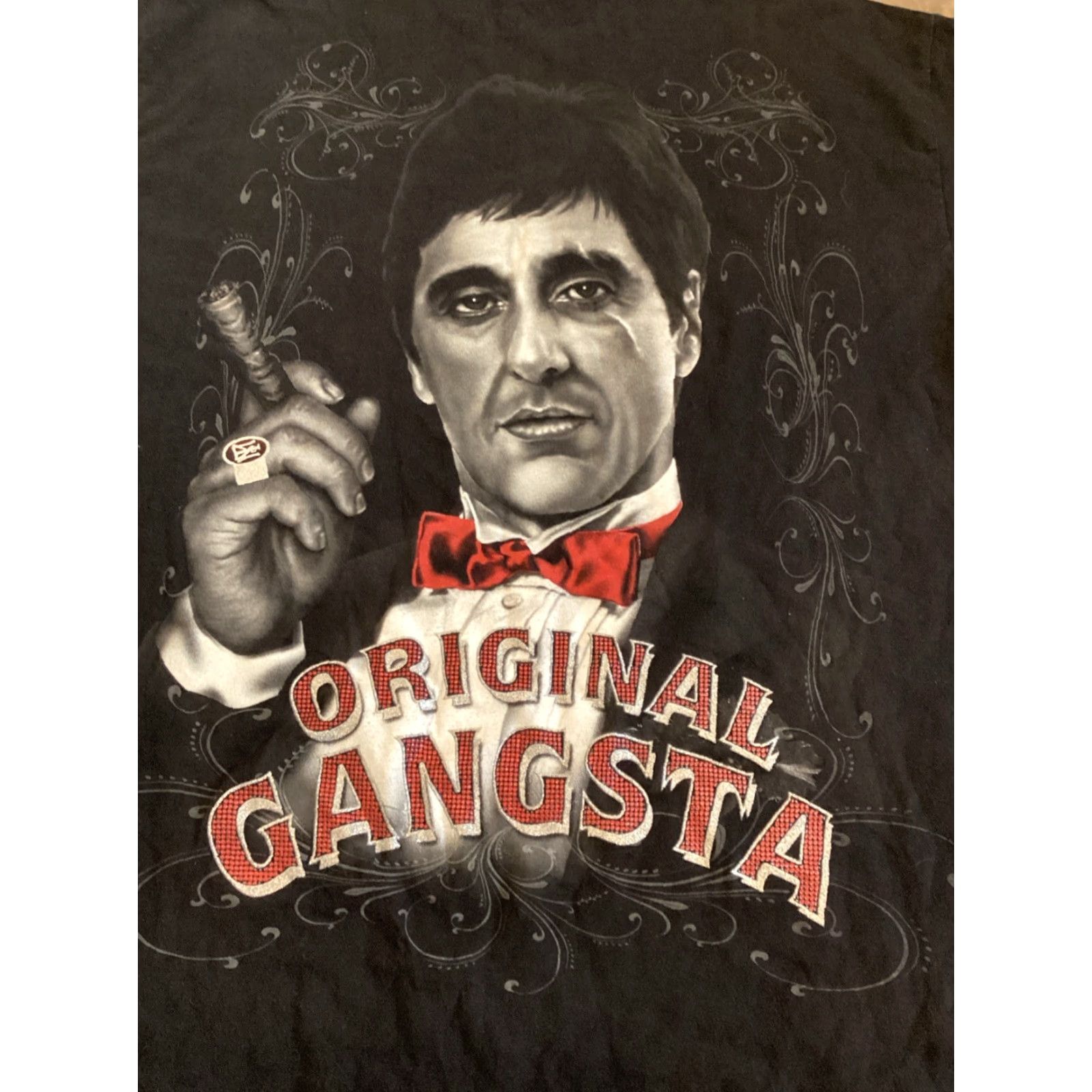 Vintage VINTAGE Scarface Graphic T-Shirt Adult XXL Black Movie Theme Mens Size US XXL / EU 58 / 5 - 2 Thumbnail