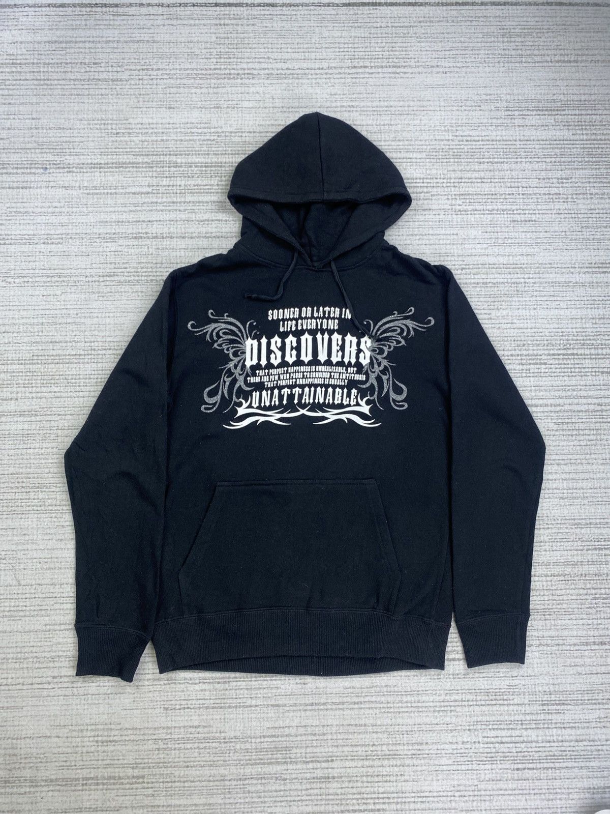 Japanese Brand × Vintage Vintage Rude Garret Poem Hoodie Jacket Size US M / EU 48-50 / 2 - 2 Thumbnail