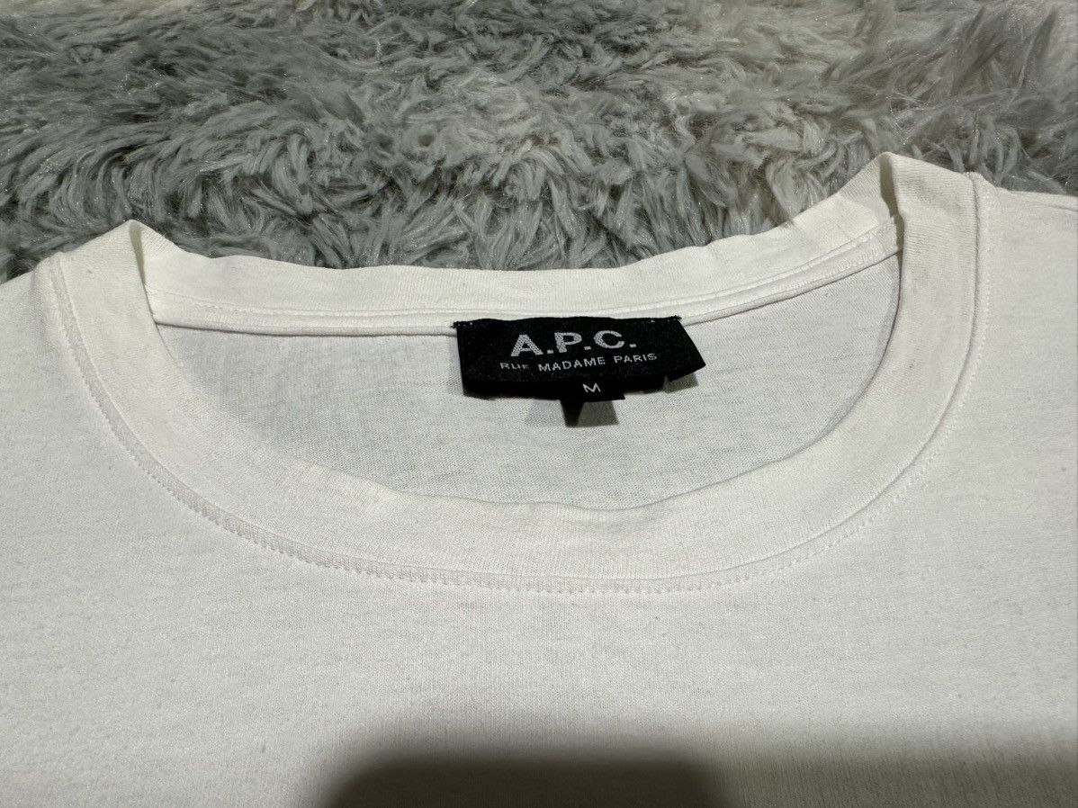 A.P.C. 🔥Vintage A.P.C. Shirt White Embroidered Logo Size US M / EU 48-50 / 2 - 5 Thumbnail
