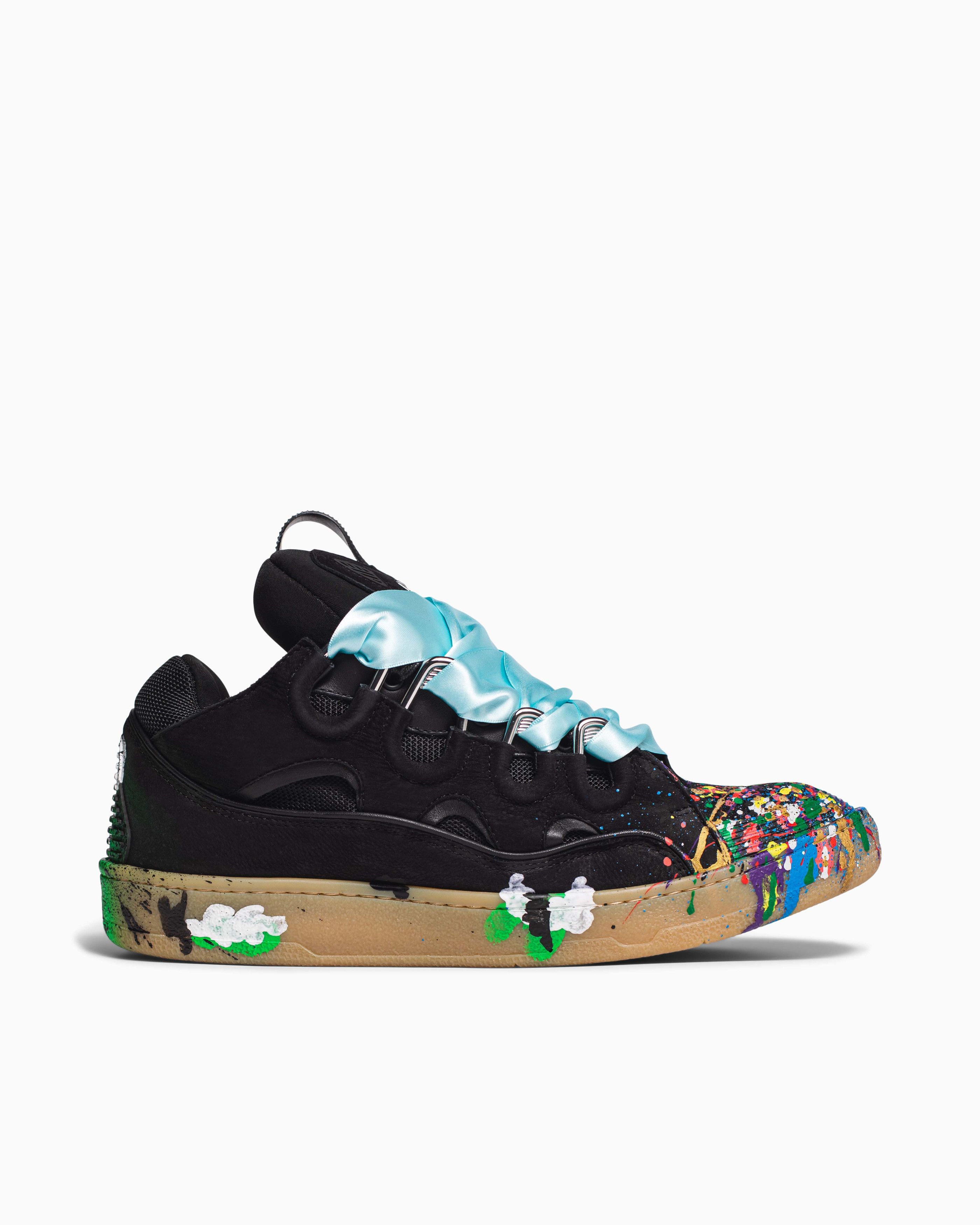 GALLERY DEPT. x LANVIN | PAINTED BUMPER SNEAKERS スニーカー BNIB Auth Lanvin X Gallery Dept Bumper Sneakers Shoes White