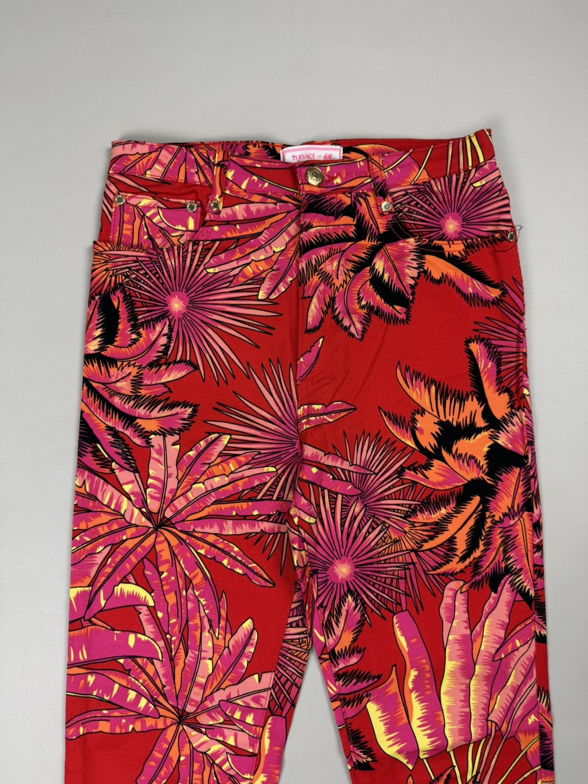 Versace Versace H&M Ladies Floral Pattern Ankle Zip Jeans Pants Size 28" / US 6 / IT 42 - 7 Thumbnail