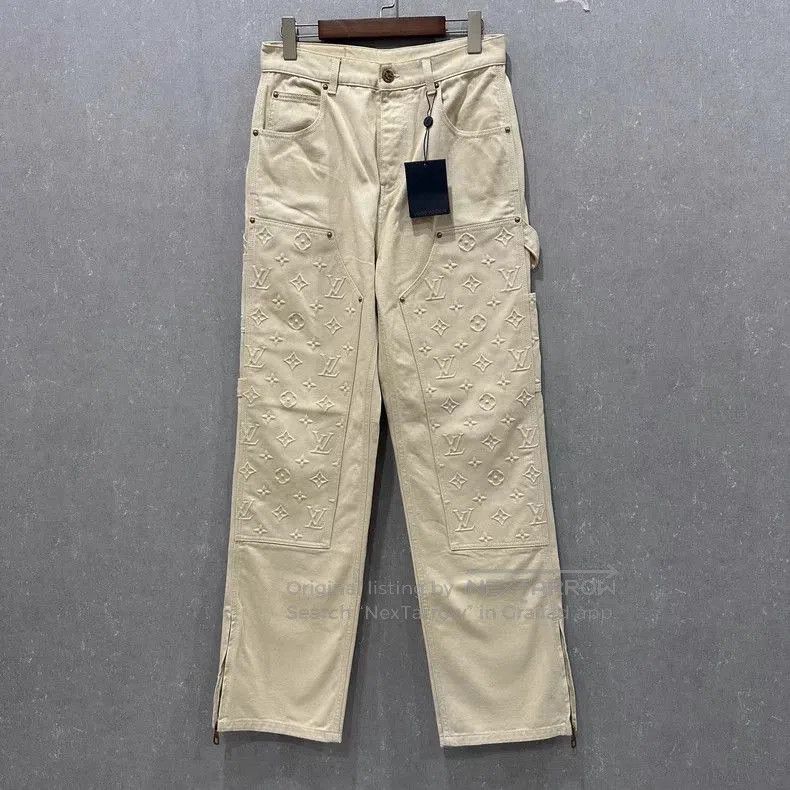 Louis Vuitton Louis Vuitton Embossed Denim Cargo Pants. Size US 28 / EU 44 - 1 Thumbnail