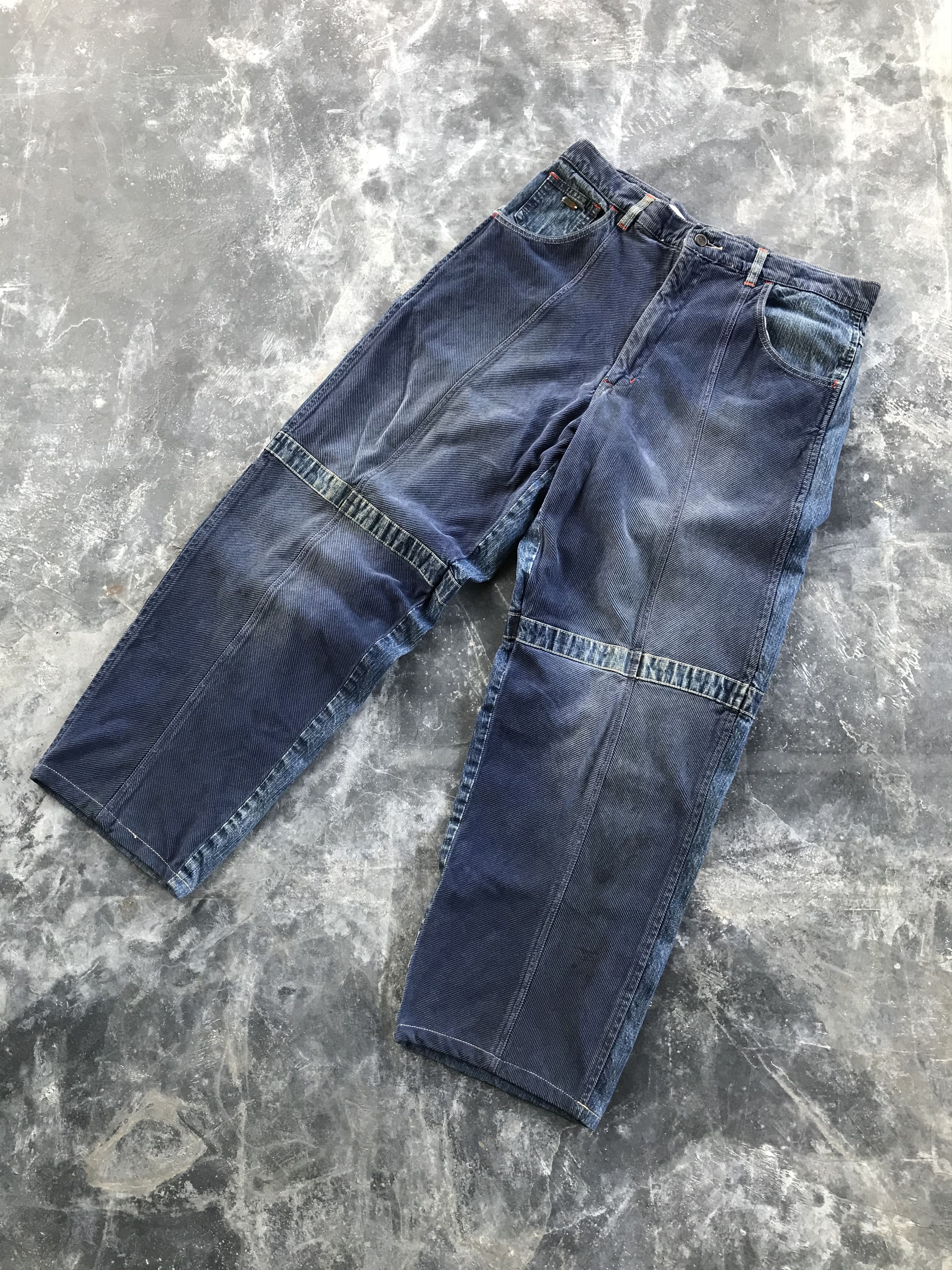 Pelle Pelle RARE Y2K Pelle Pelle Patchwork Baggy Jeans Size US 36 / EU 52 - 6 Thumbnail