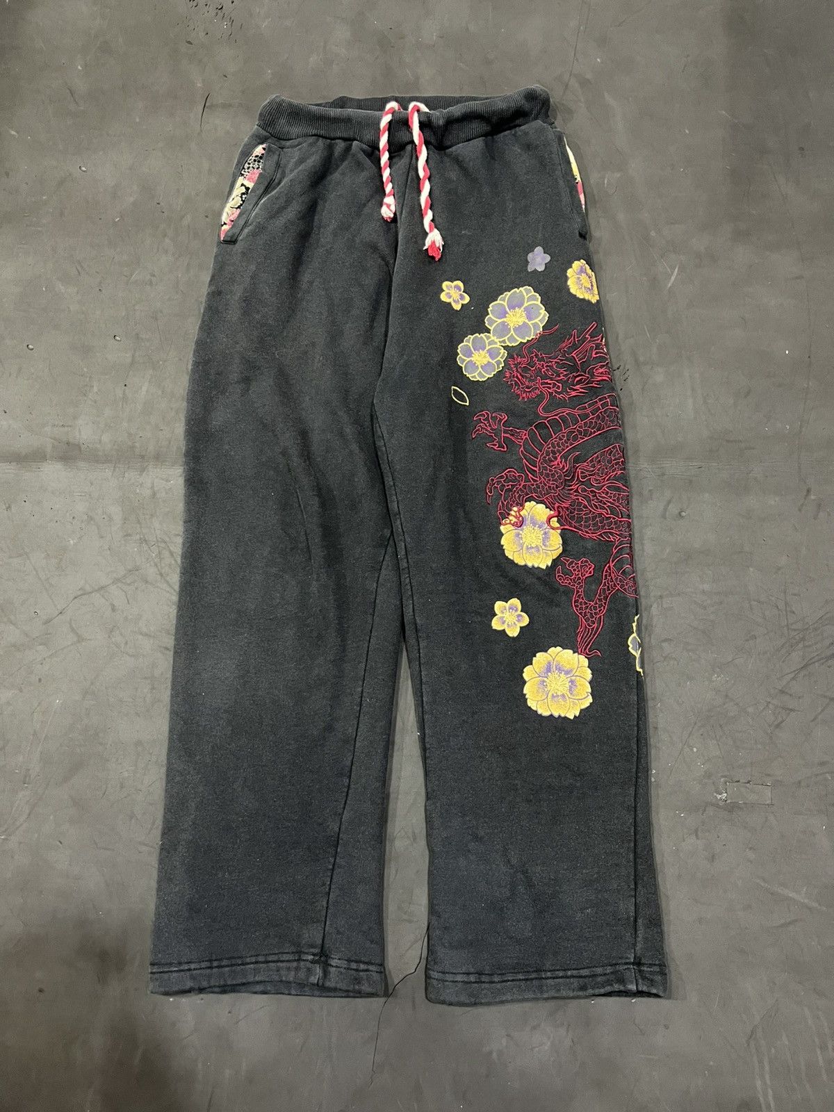 If Six Was Nine 💸BINDINGOFFER💸Kara kuri dragon sweat baggy pants Size US 30 / EU 46 - 1 Thumbnail