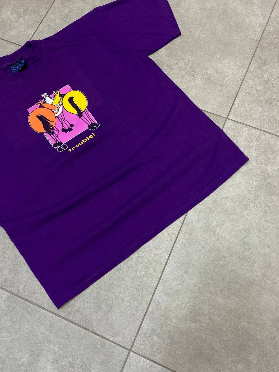 Cartoon Network Vintage Figment Disney 2002 Horses Trouble! Promo T-Shirt Size US M / EU 48-50 / 2 - 4 Thumbnail