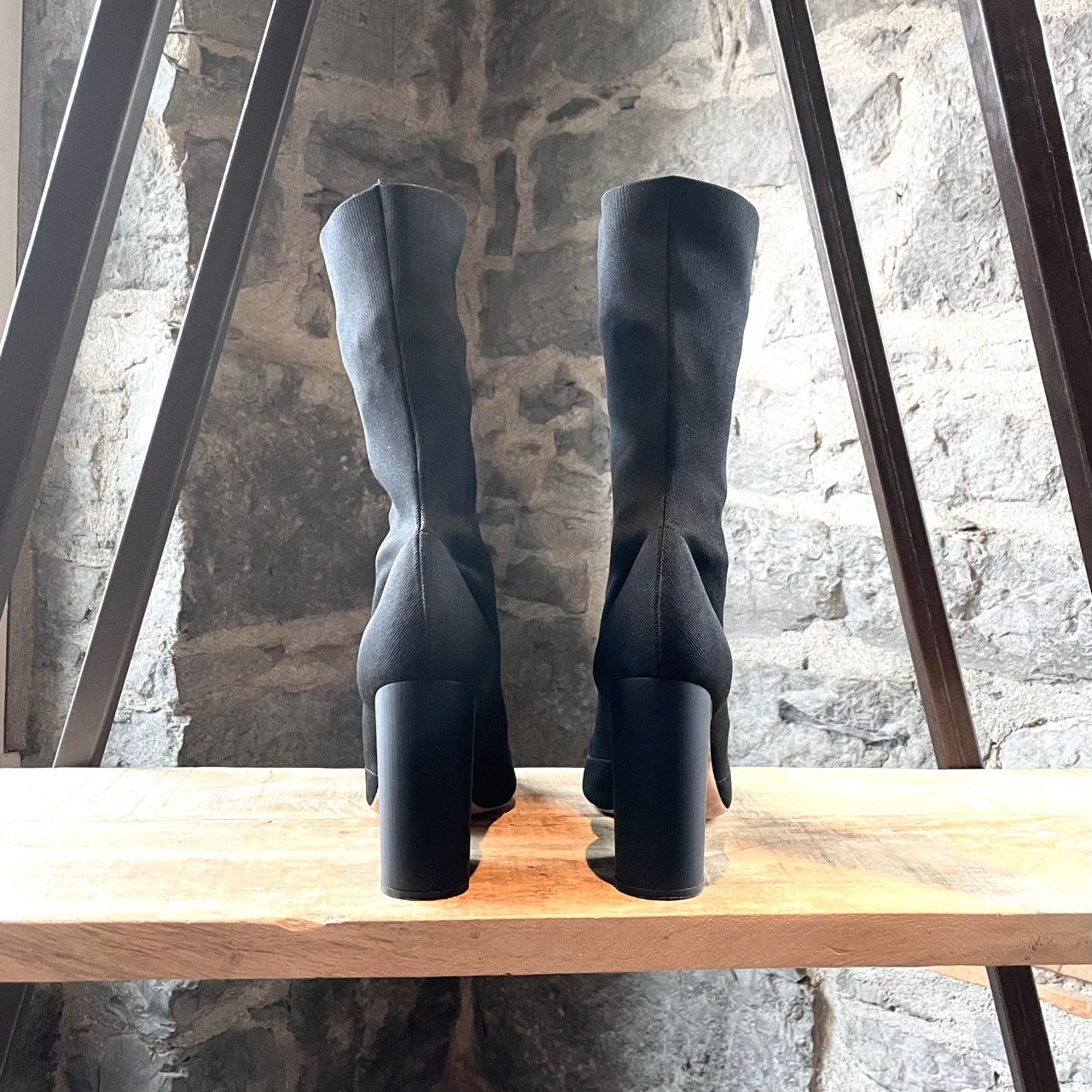 Yeezy Yeezy Season 4 Black Sock Heeled Booties Size US 8.5 / IT 38.5 - 4 Thumbnail
