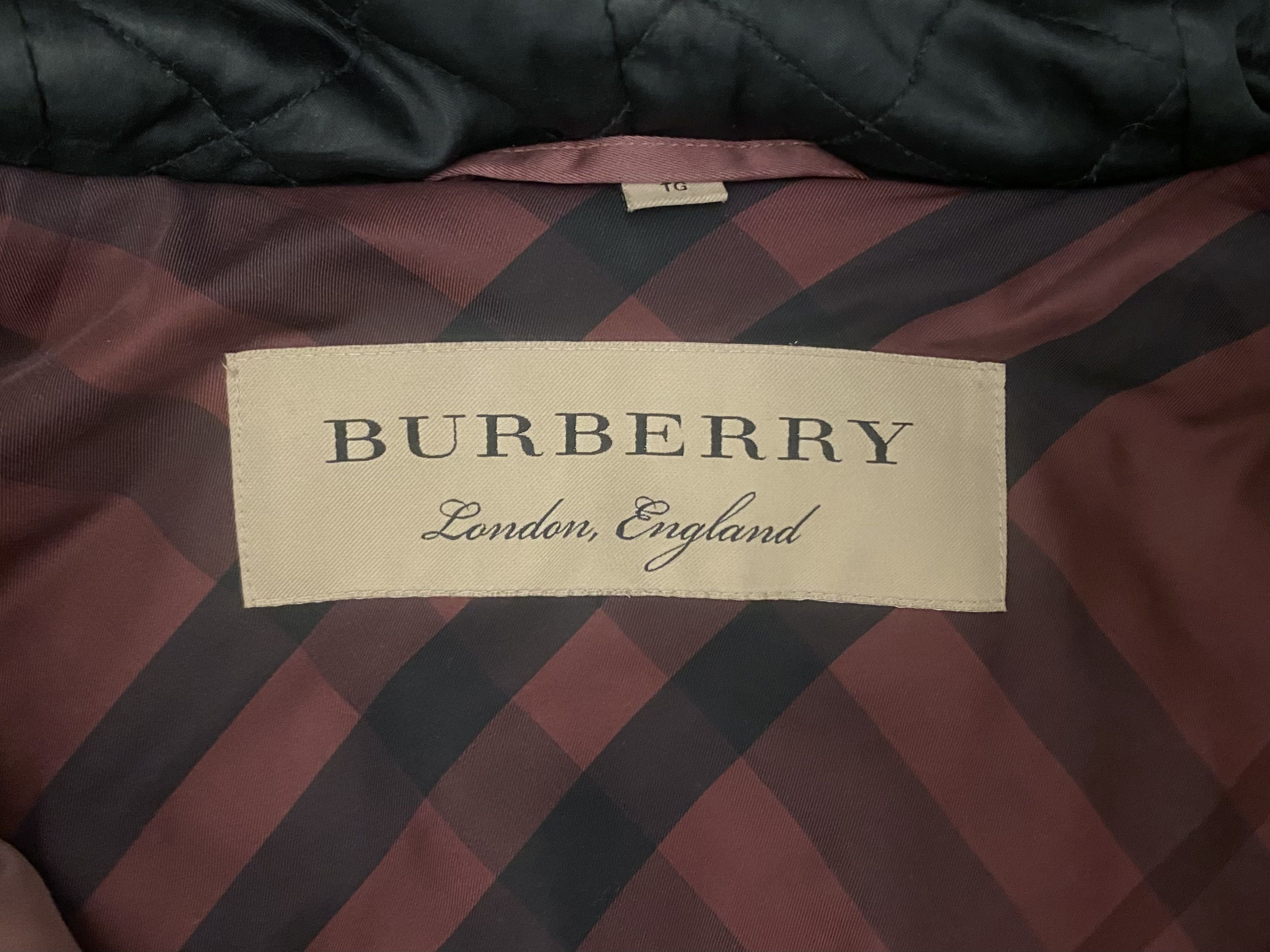 Burberry Burberry Burgundy Quilted Parka & Fur Trimmed Hooded Size XL / US 12-14 / IT 48-50 - 4 Thumbnail