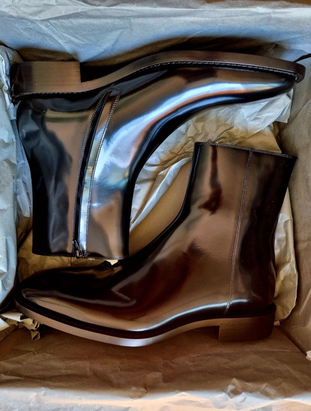 Balenciaga Balenciaga boots in black varnished calfskin brilliant Size US 11 / EU 44 - 8 Thumbnail