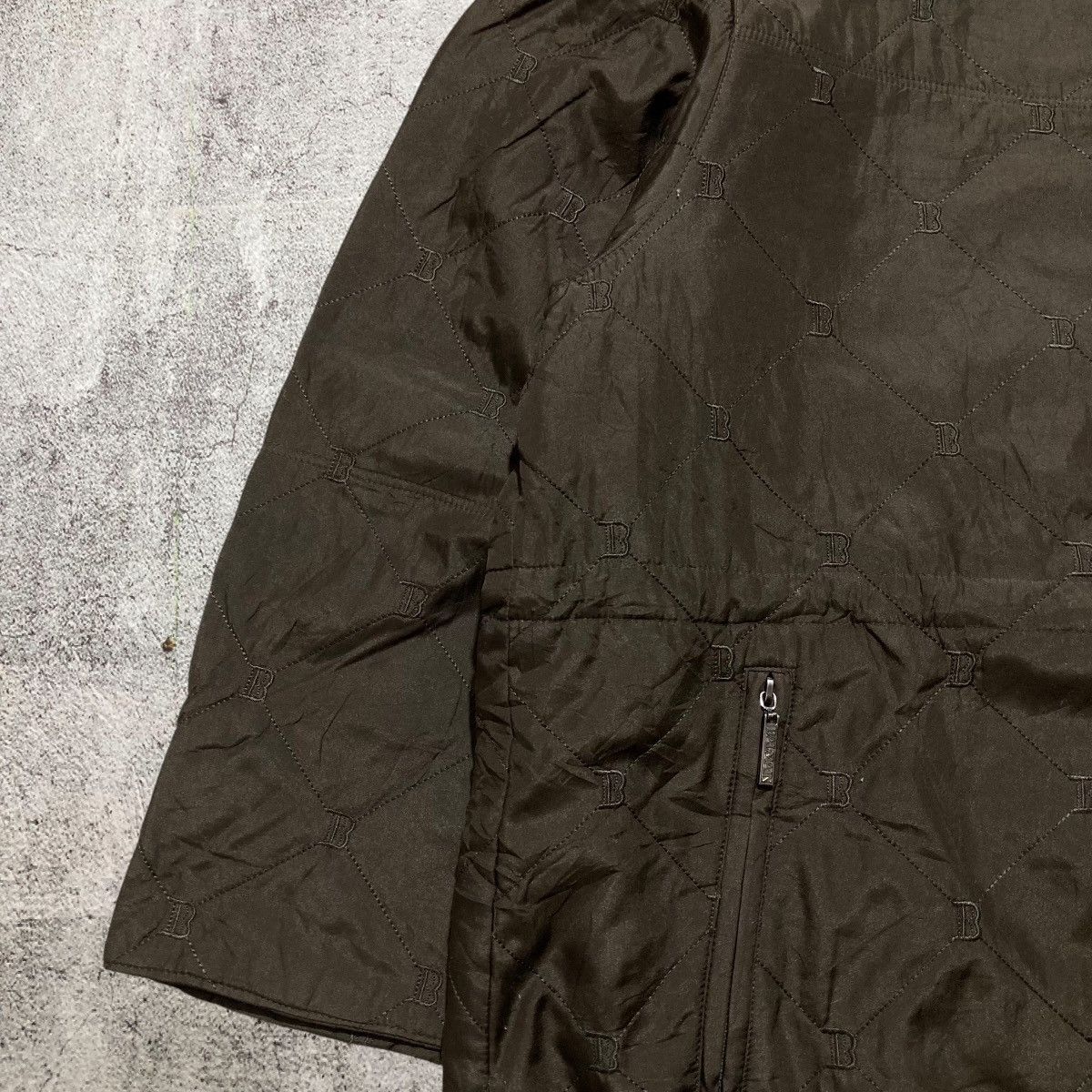 Balmain Balmain Paris Monogram Quilted Jacket Dark Brown Luxury Size US XXL / EU 58 / 5 - 6 Thumbnail