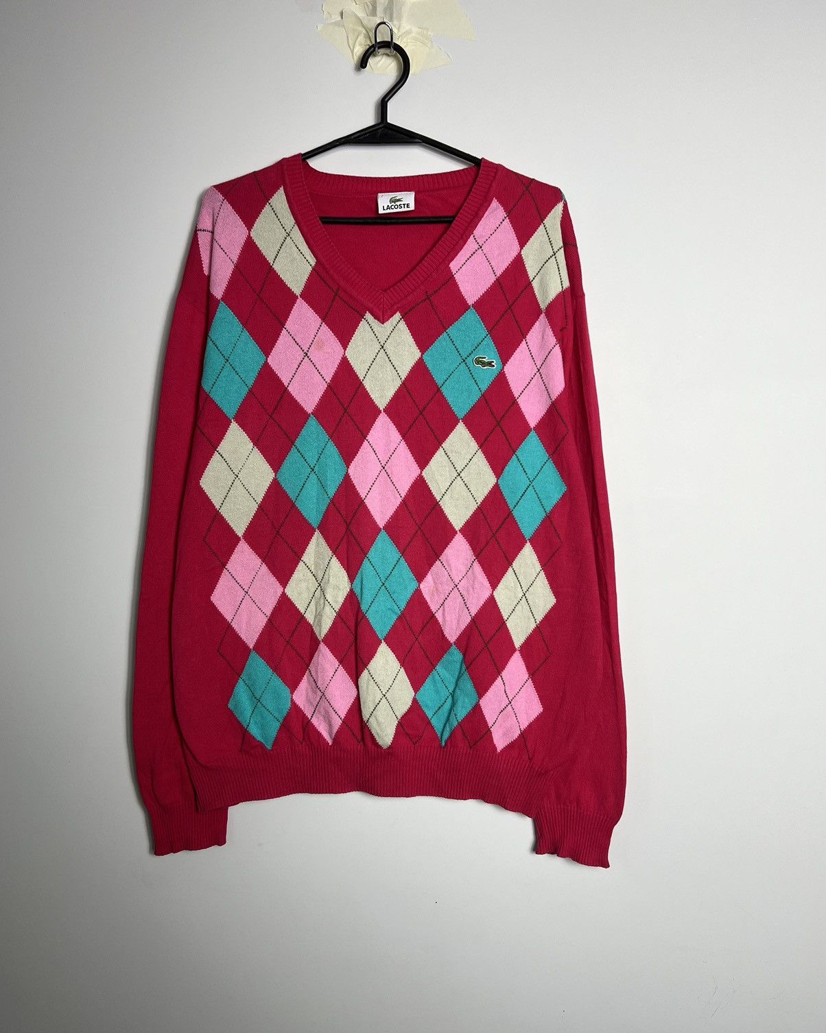 Lacoste Great Sweater Lacoste vintage logo patterns Size US L / EU 52-54 / 3 - 1 Thumbnail