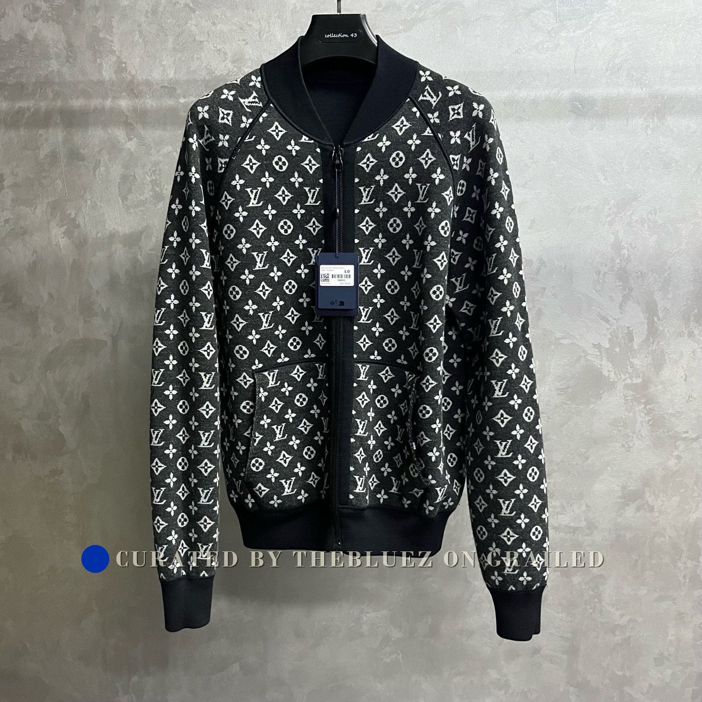Louis Vuitton Louis Vuitton Navy Reversible Stand Collar Jacket Size US L / EU 52-54 / 3 - 1 Thumbnail