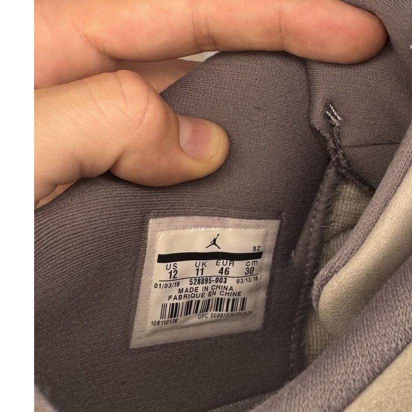 Jordan Brand Air Jordan 12 Low Shoes Mens Size 12 Retro 2018 OG Cool Grey Size US 12 / EU 45 - 6 Thumbnail