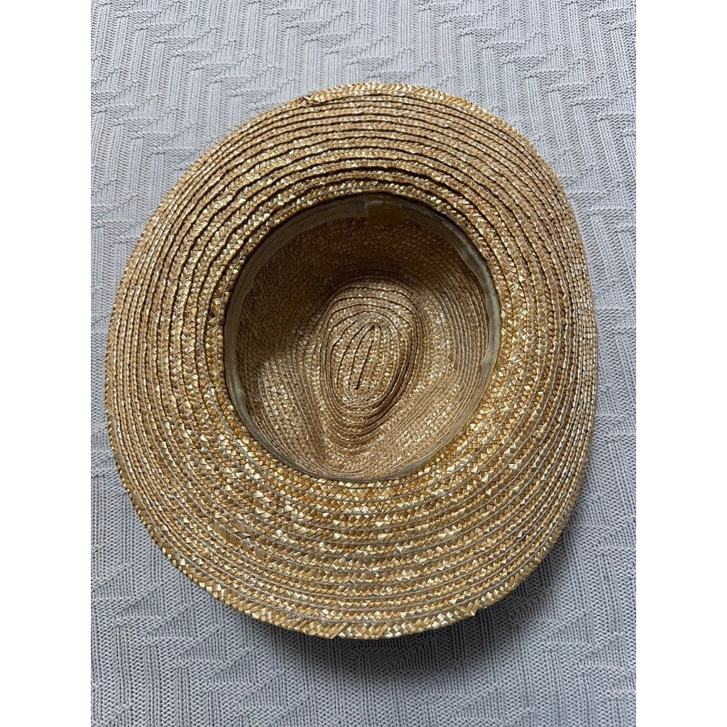 Vintage Vintage straw trilby hat Size ONE SIZE - 4 Thumbnail