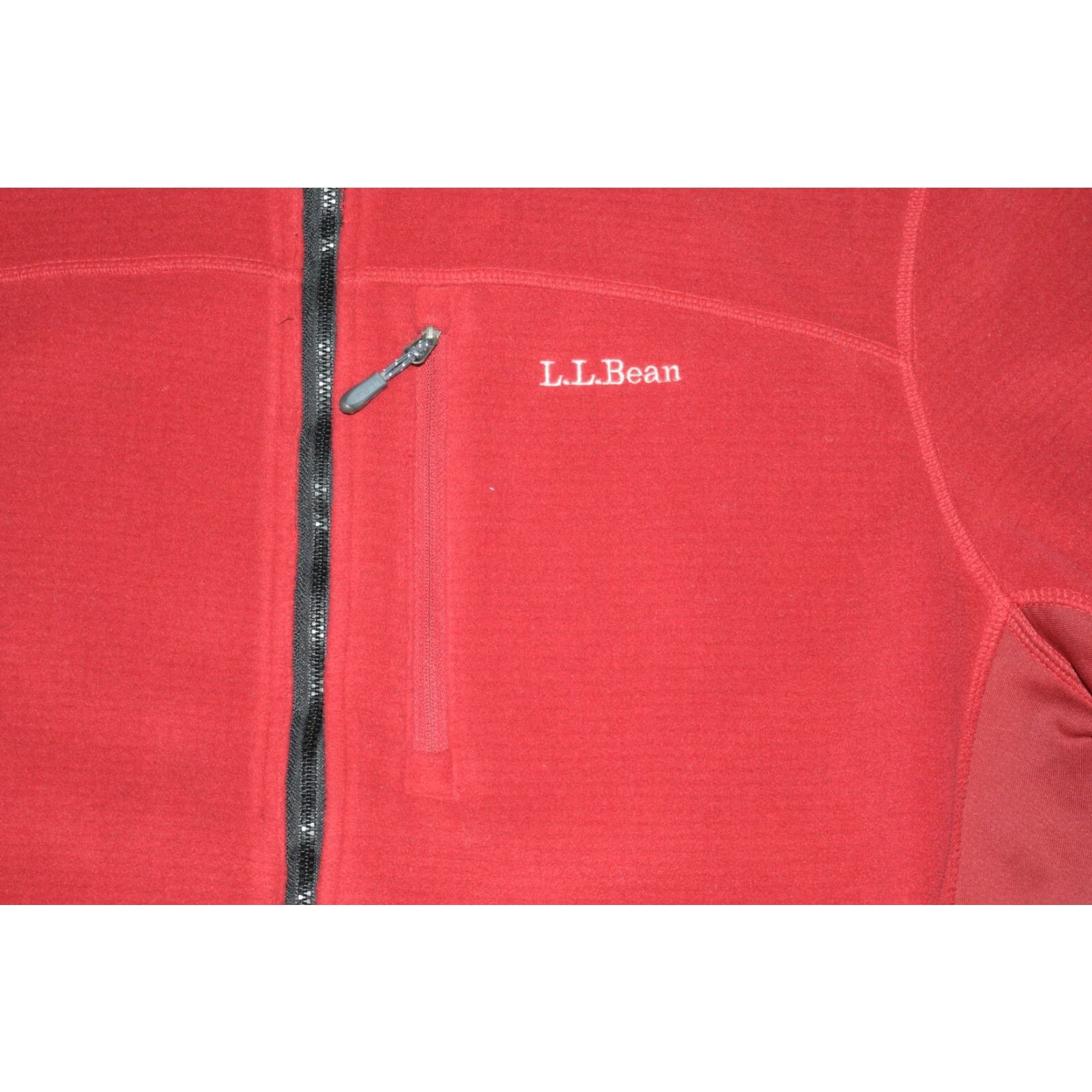 Vintage L.L.Bean Jacket MENS XLT Red FLEECE WAFFLE FULL ZIP POCKETED POLARTEC TECHNICAL ALPINE Size US XL / EU 56 / 4 - 2 Thumbnail