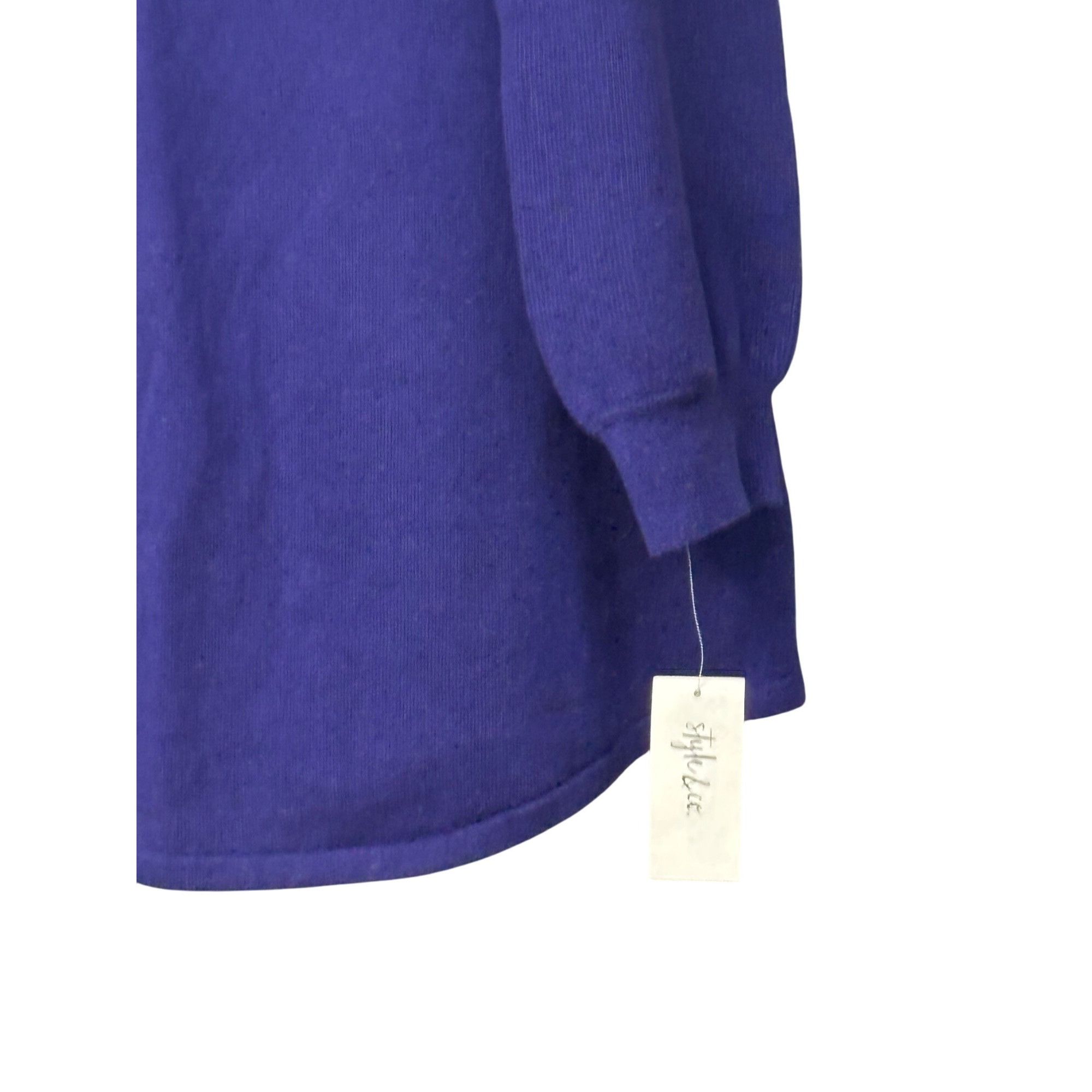 Other Style & Co Pleated-Sleeve Tunic Sweater, Midnight Iris, S Size S / US 4 / IT 40 - 11 Thumbnail