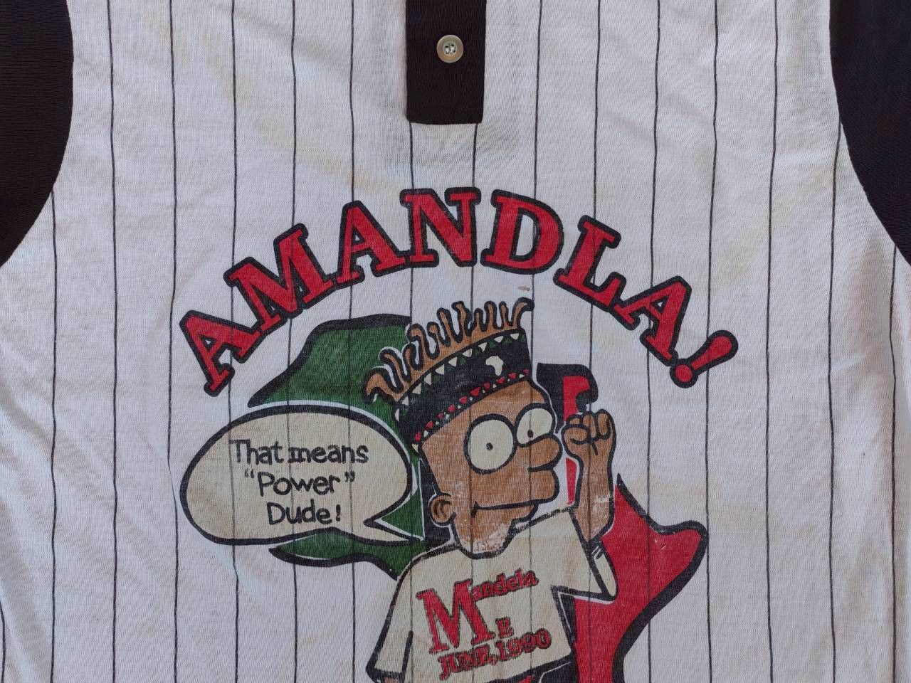 Other Bart Simpson Nelson Mandela Rare 1990 3/4 Long Sleeve #1 Size US S / EU 44-46 / 1 - 5 Thumbnail