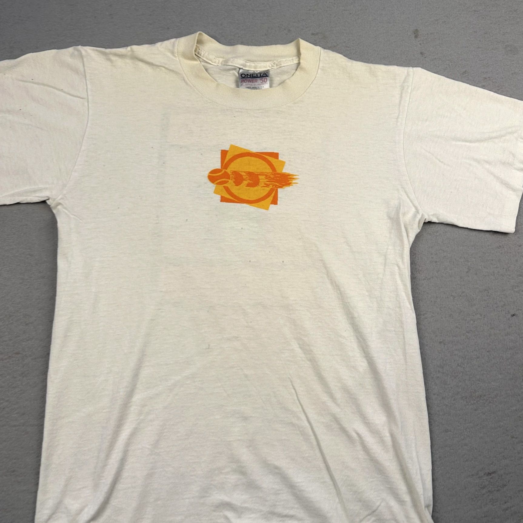 Vintage VINTAGE Corona Tennis Shirt Mens M White Oneita 50/50 Graphic Tee 90s Size US M / EU 48-50 / 2 - 4 Thumbnail