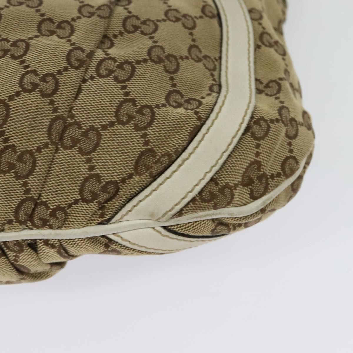 Gucci GUCCI GG Canvas Abbey Shoulder Bag Beige Gold Size ONE SIZE - 13 Thumbnail