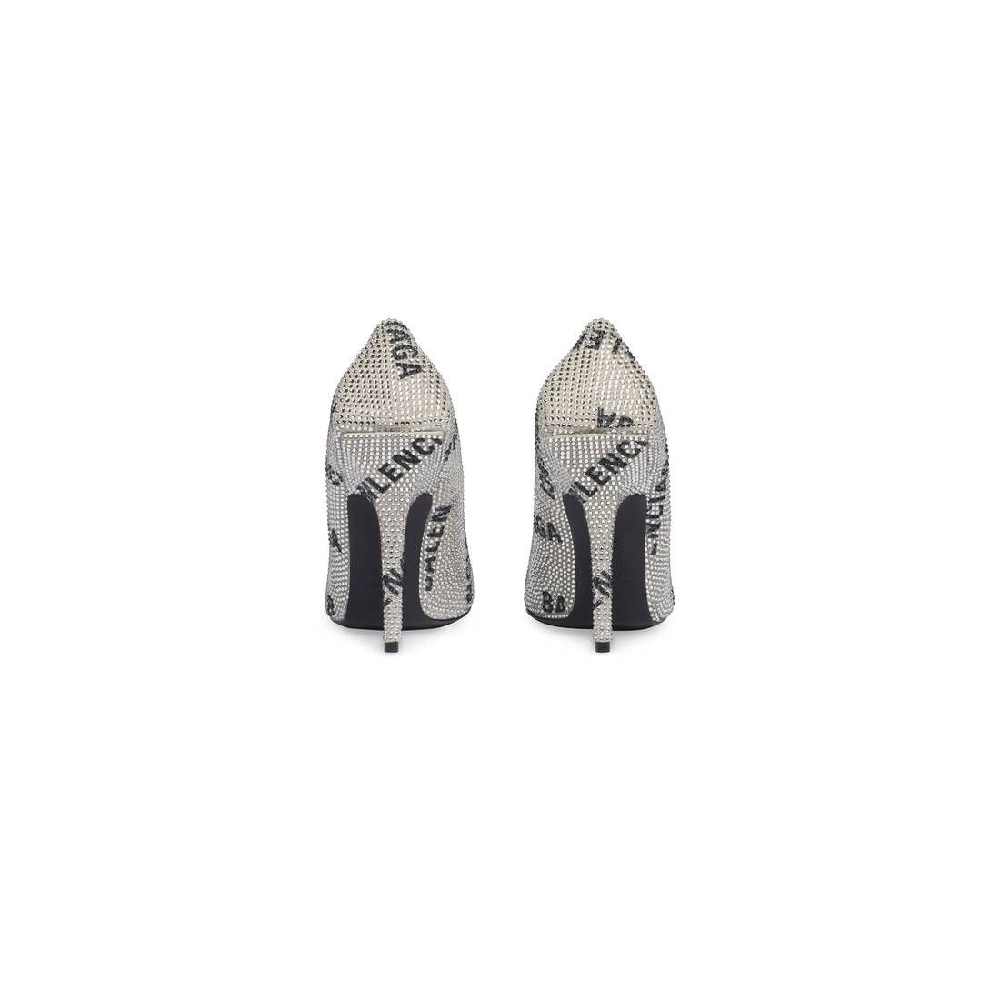 Balenciaga o1tr1nto1125 Square Knife 110mm Pumps With Allover Logo Size US 10 / IT 40 - 5 Thumbnail