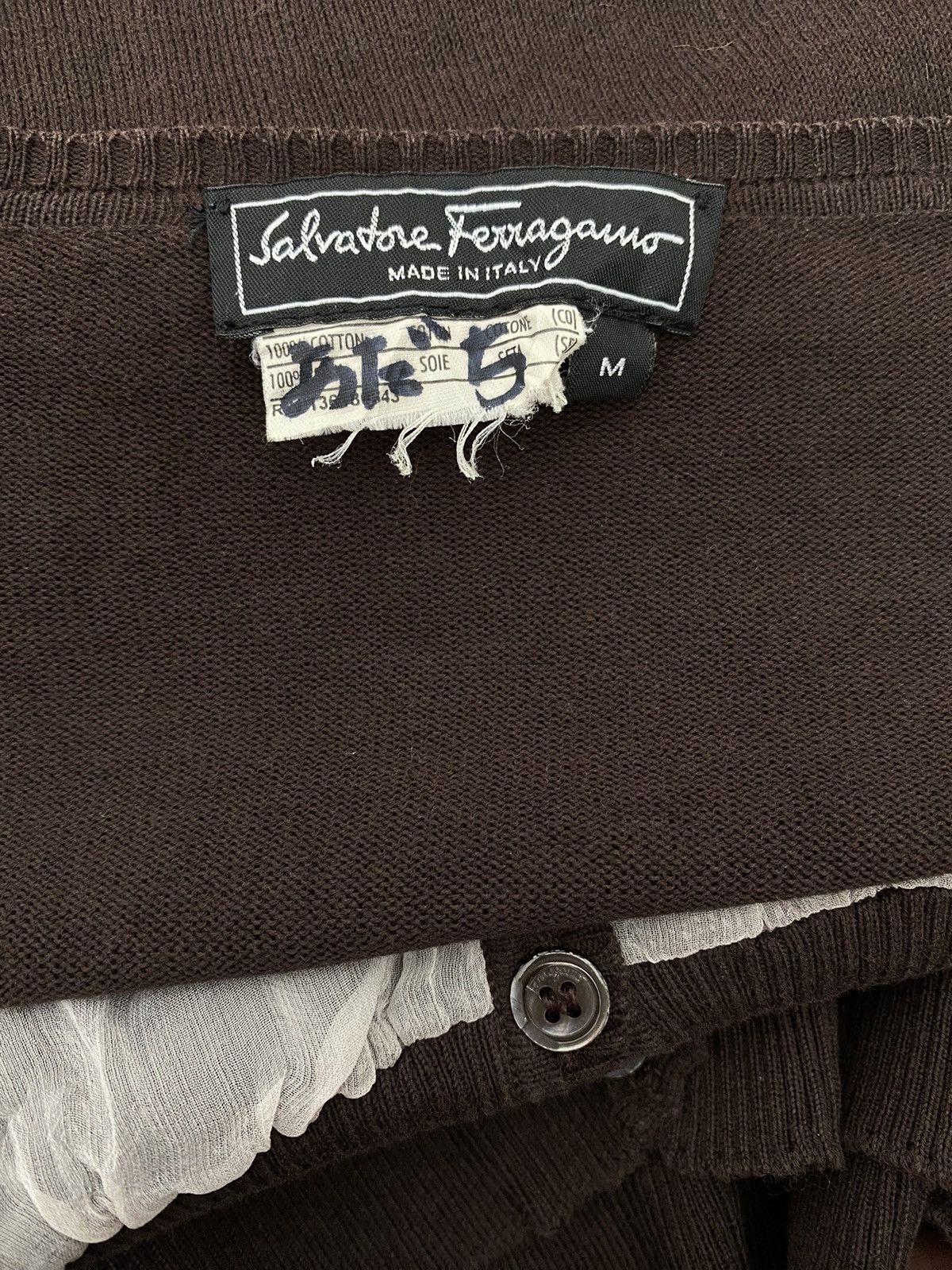 Salvatore Ferragamo × Vintage Vintage Salvatore Ferragamo cardigan Size M / US 6-8 / IT 42-44 - 4 Thumbnail