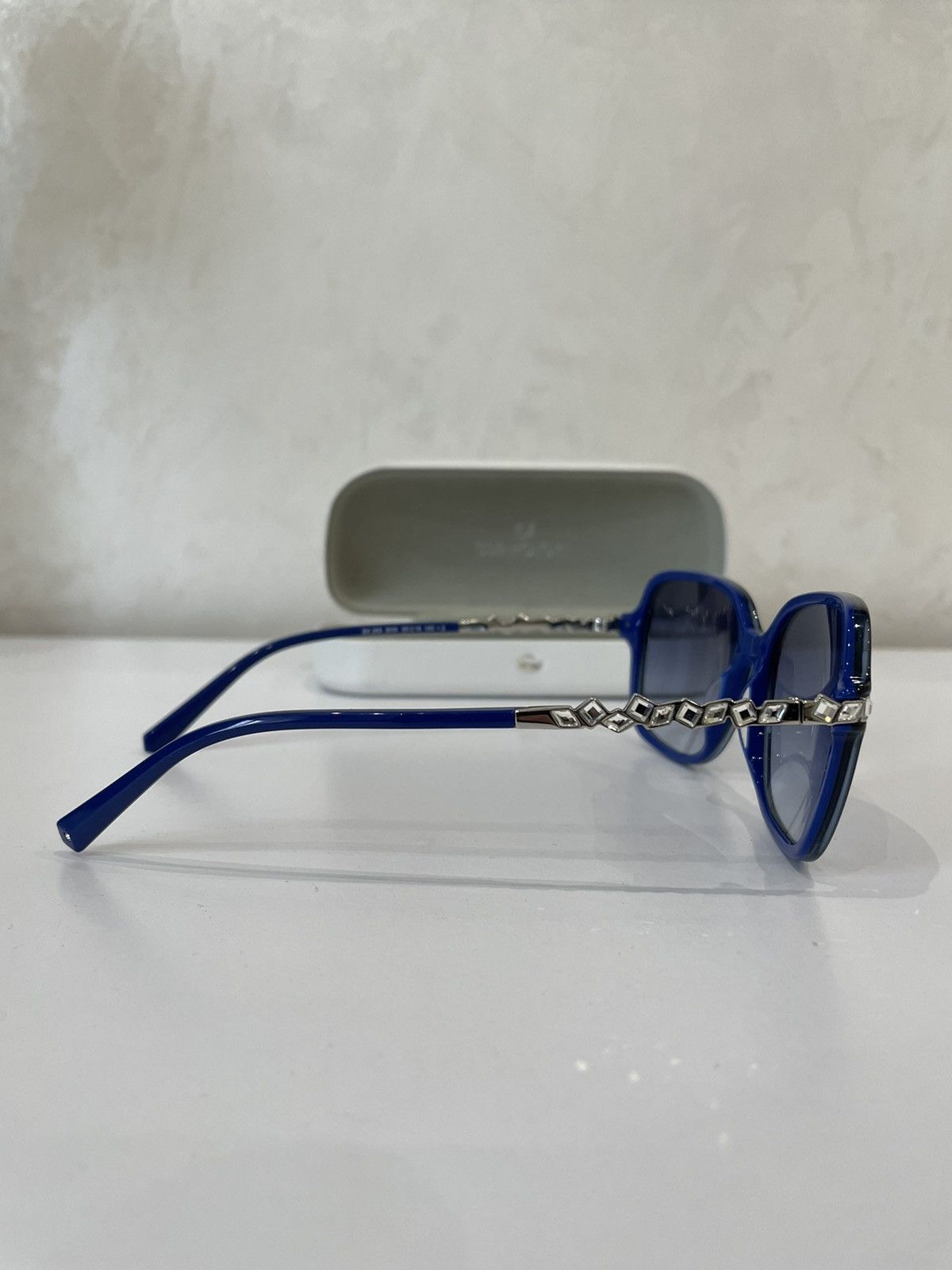 Swarovski SWAROVSKI SK 265 90W Blue Grey Gradient Women's Sunglasses Size ONE SIZE - 3 Thumbnail