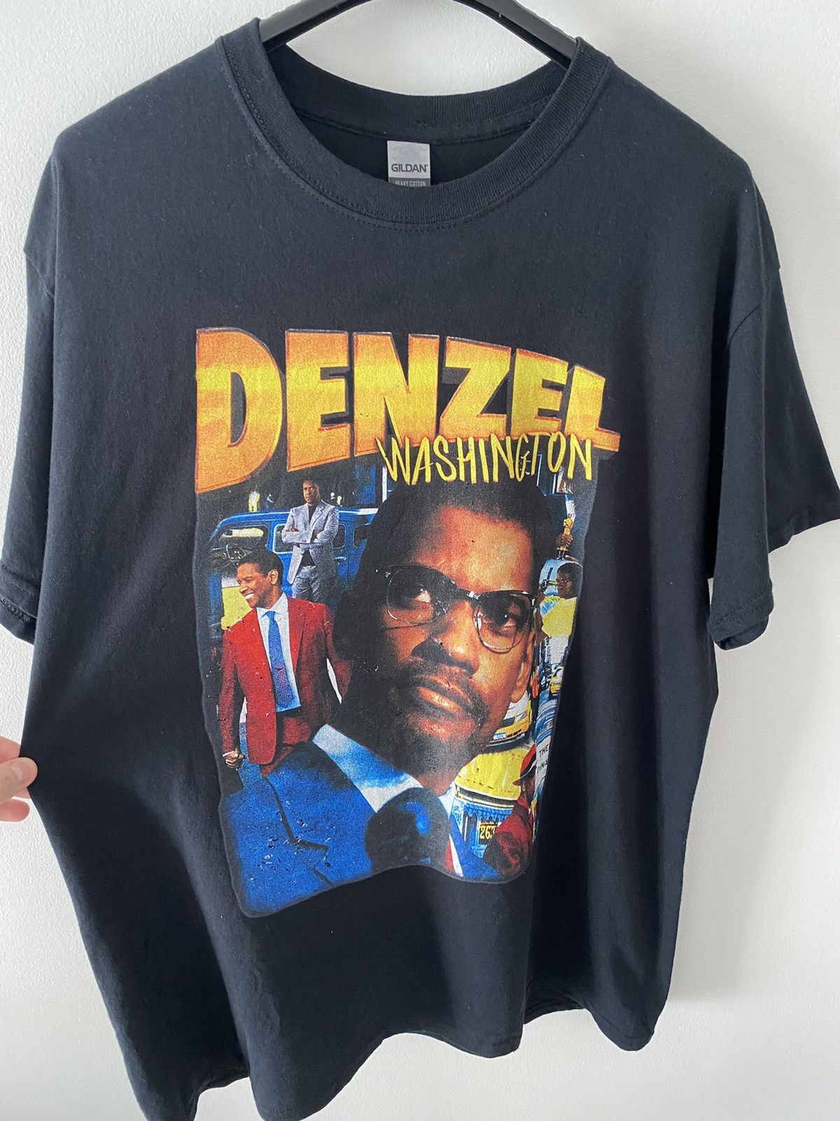 Other Vintage Denzel Washington Tee Size US XL / EU 56 / 4 - 2 Thumbnail