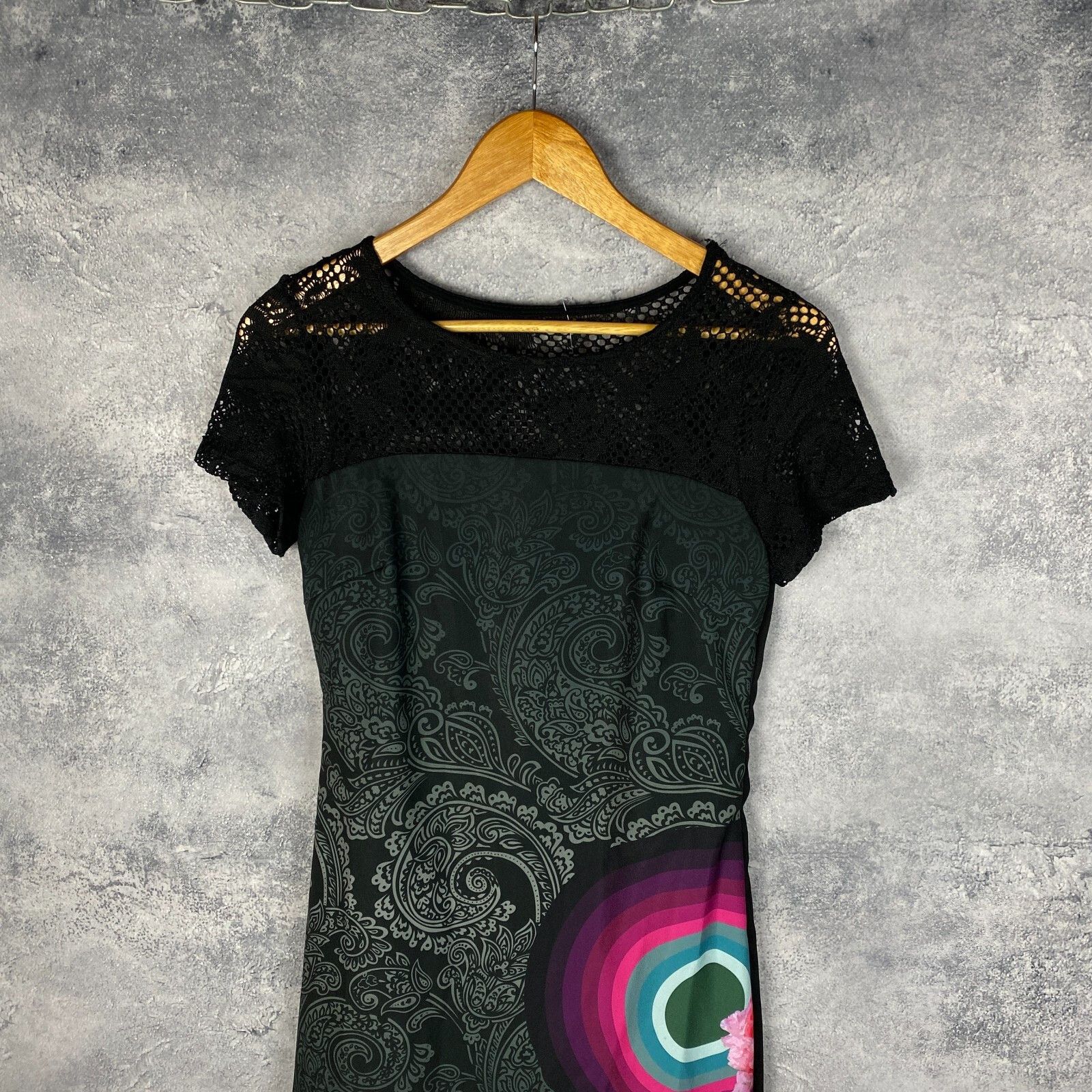 Desigual Desigual Dress Women's Size 36 Multicolor Short Sleeve ` Size XS / US 0-2 / IT 36-38 - 2 Thumbnail