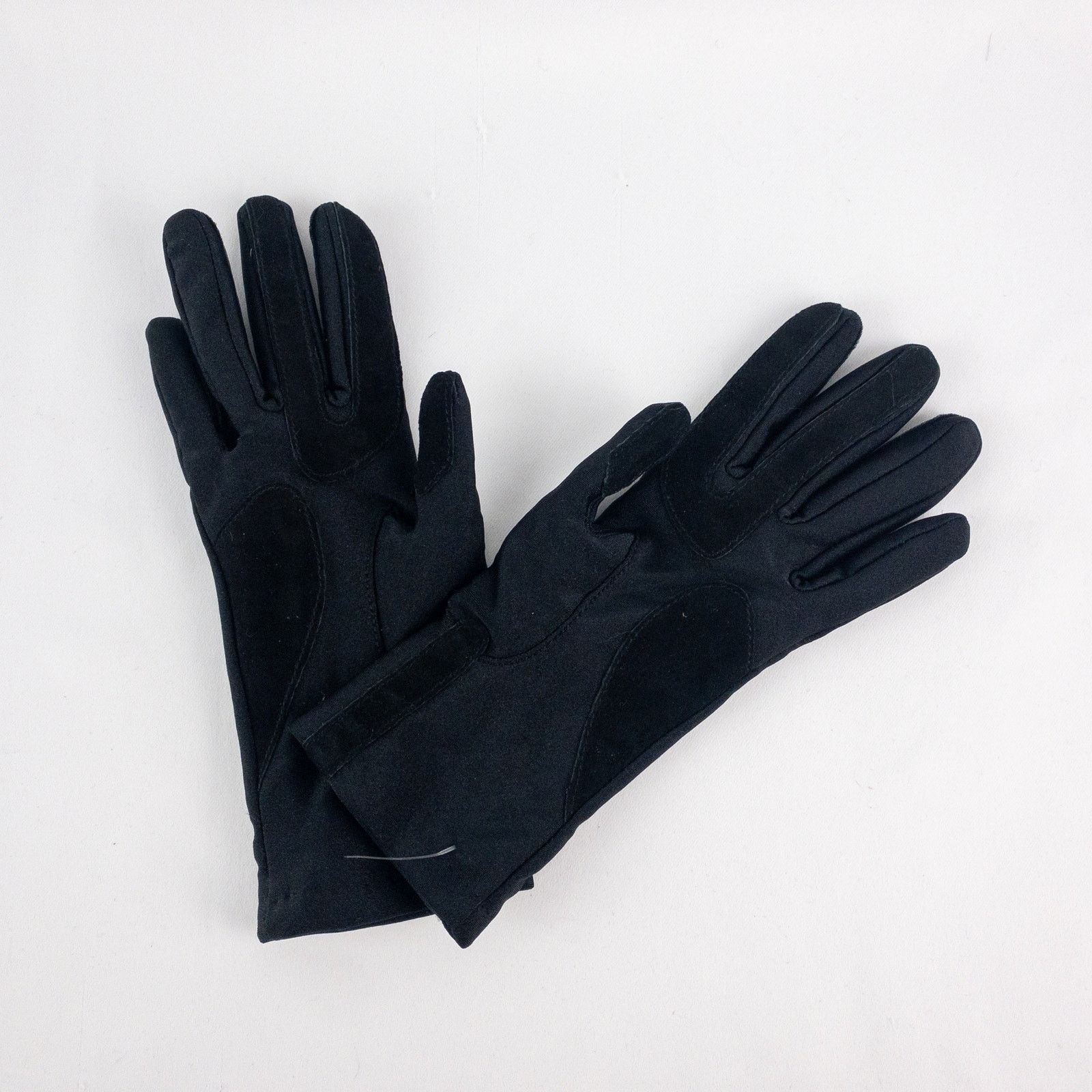 Other Totes Black Leather Patch Nylon Gloves Womens Small 6 Size ONE SIZE - 5 Thumbnail