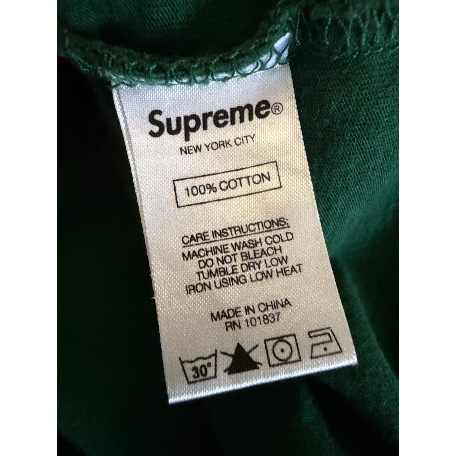 Supreme Supreme 2018 Men’s Vertical Logo Stripe Long Sleeve Henley Size US L / EU 52-54 / 3 - 4 Thumbnail